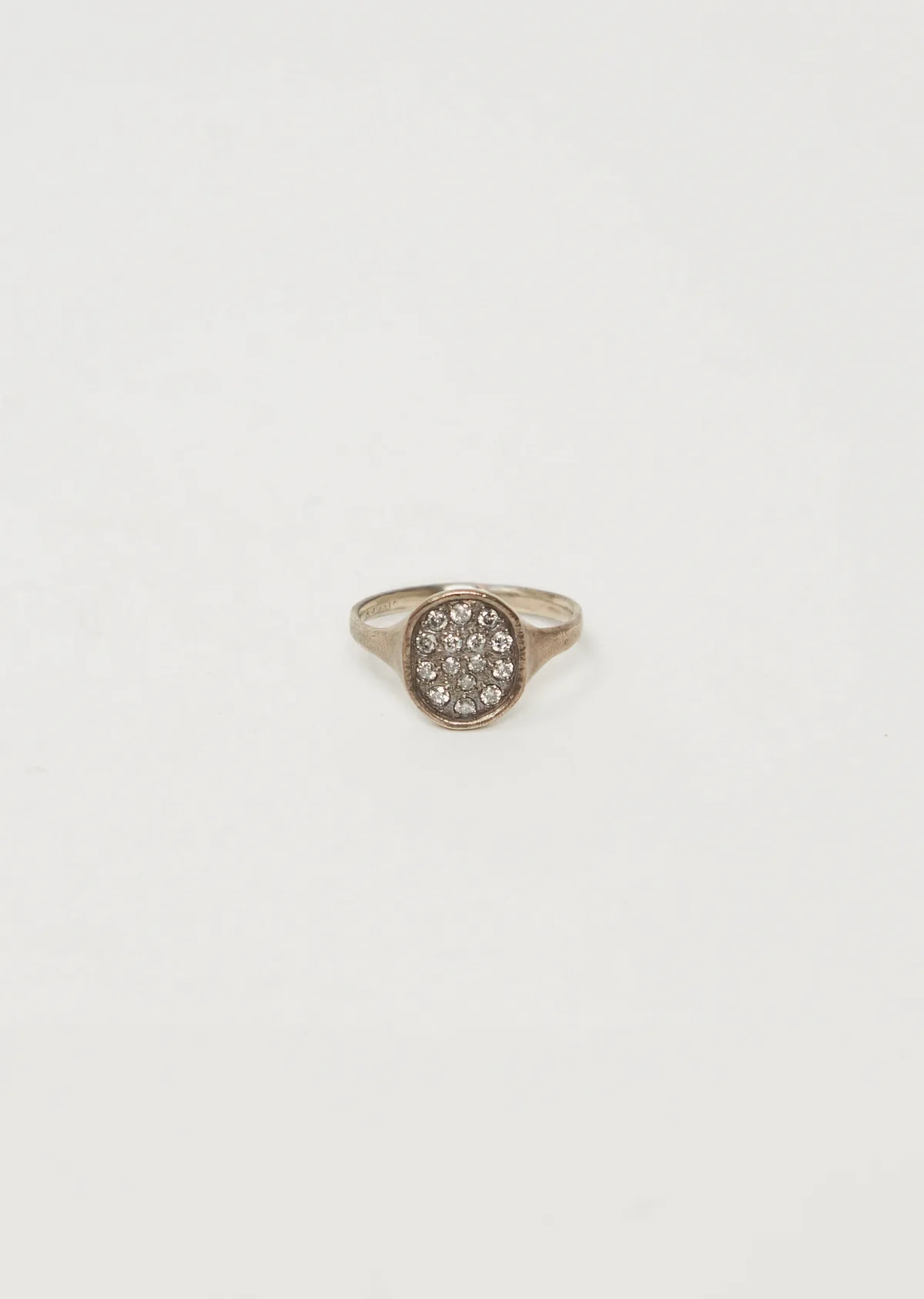 Bijoux Melee Signet Ring 14k WG by Noguchi Bijoux