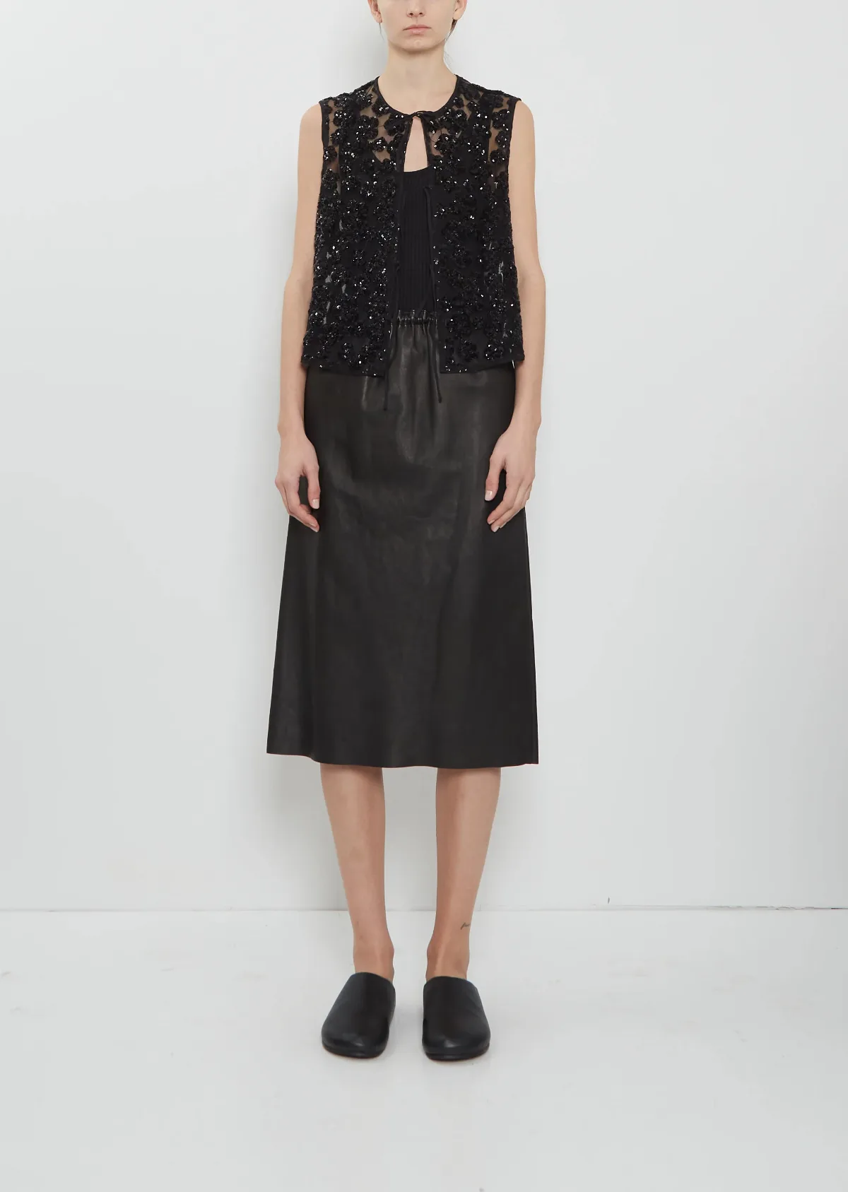 Short Tube Leather Skirt by Ter Et Bantine