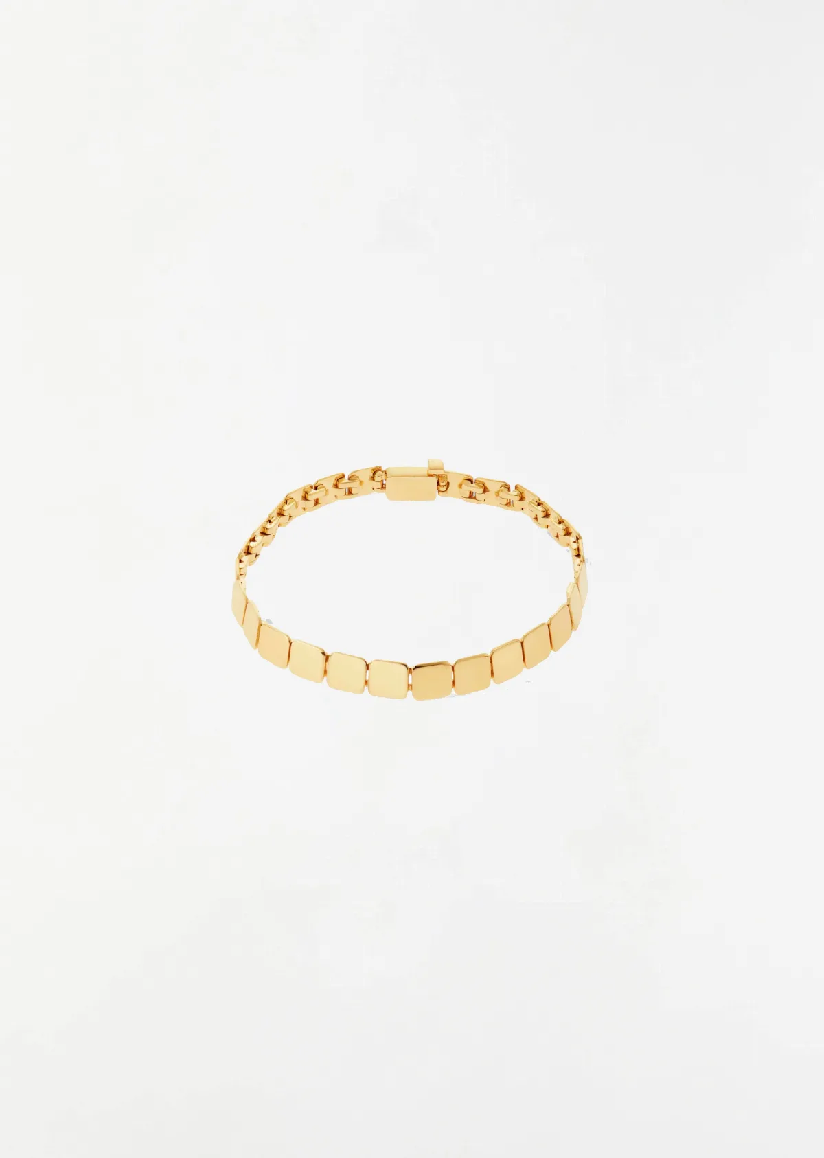 Tile Gold Bracelet, Medium 18k YG by Ileana Makri