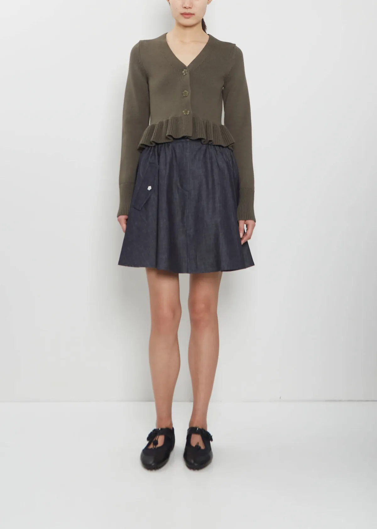 Cici Cotton Denim Skirt by Cecilie Bahnsen