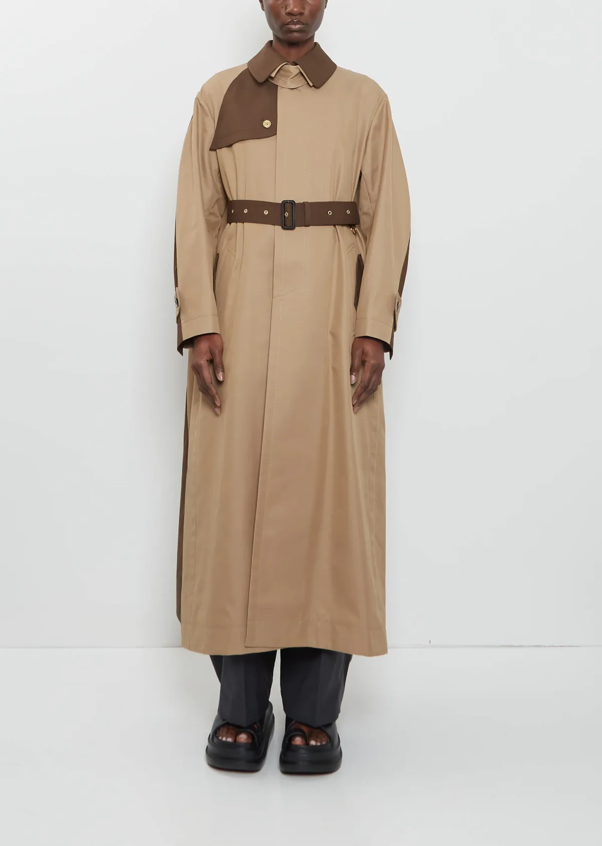 Cotton Gabardine Trench Coat by Sacai