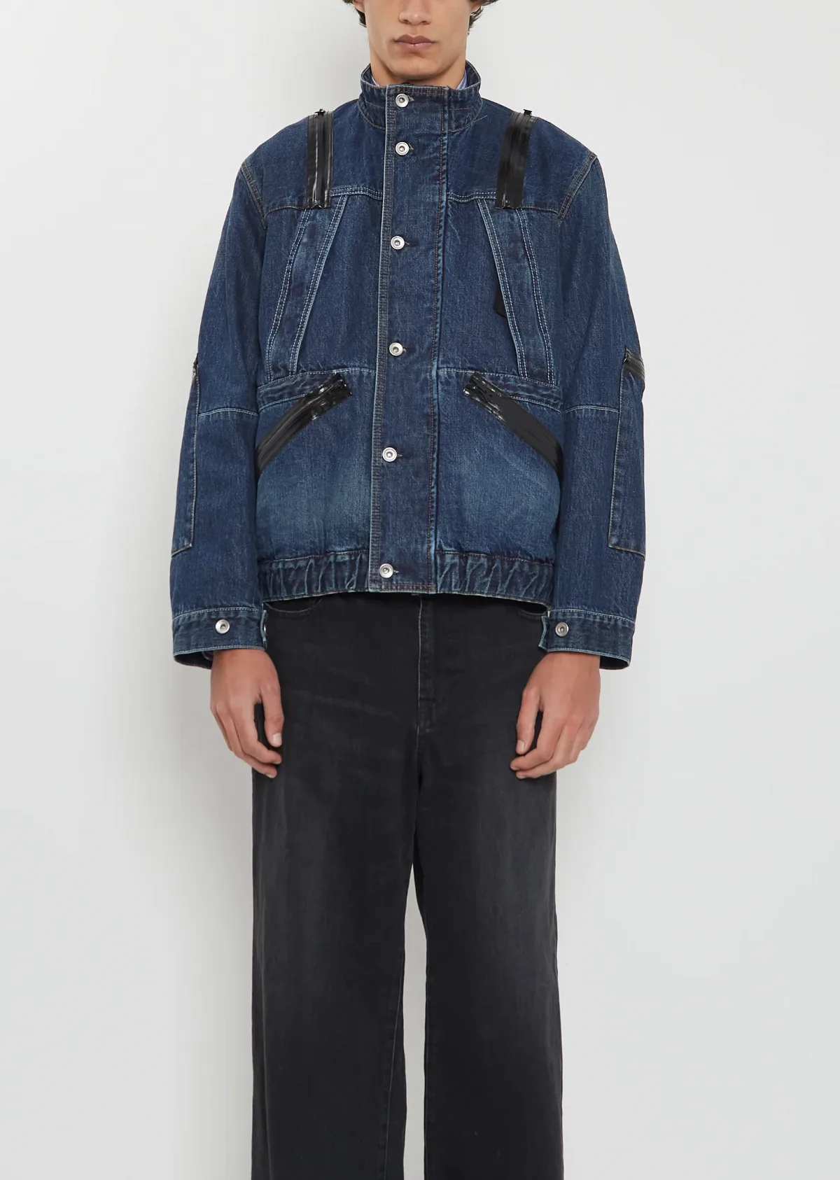 Cotton Denim Blouson by Sacai