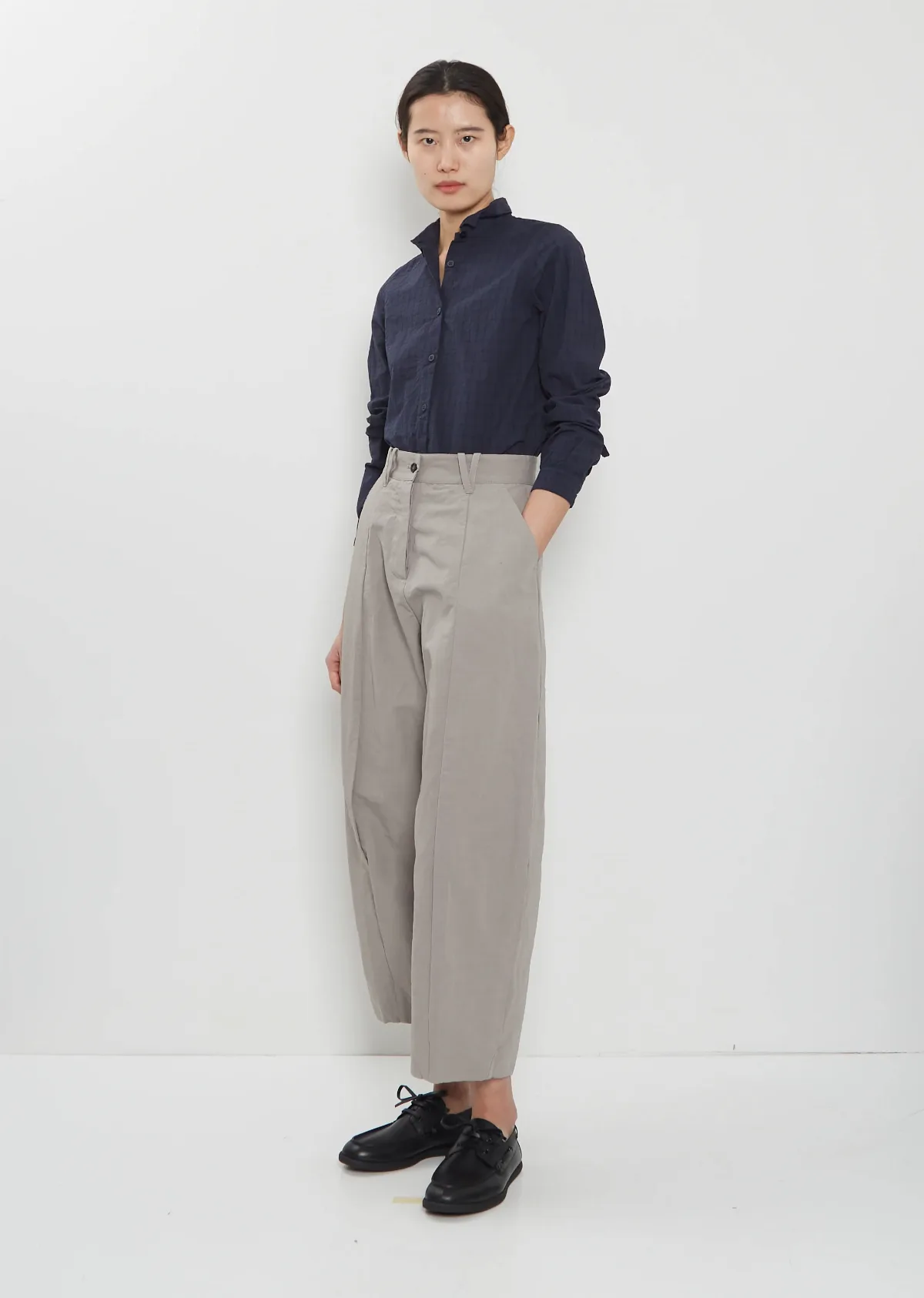 Sandra Cotton Linen Pants by Bergfabel
