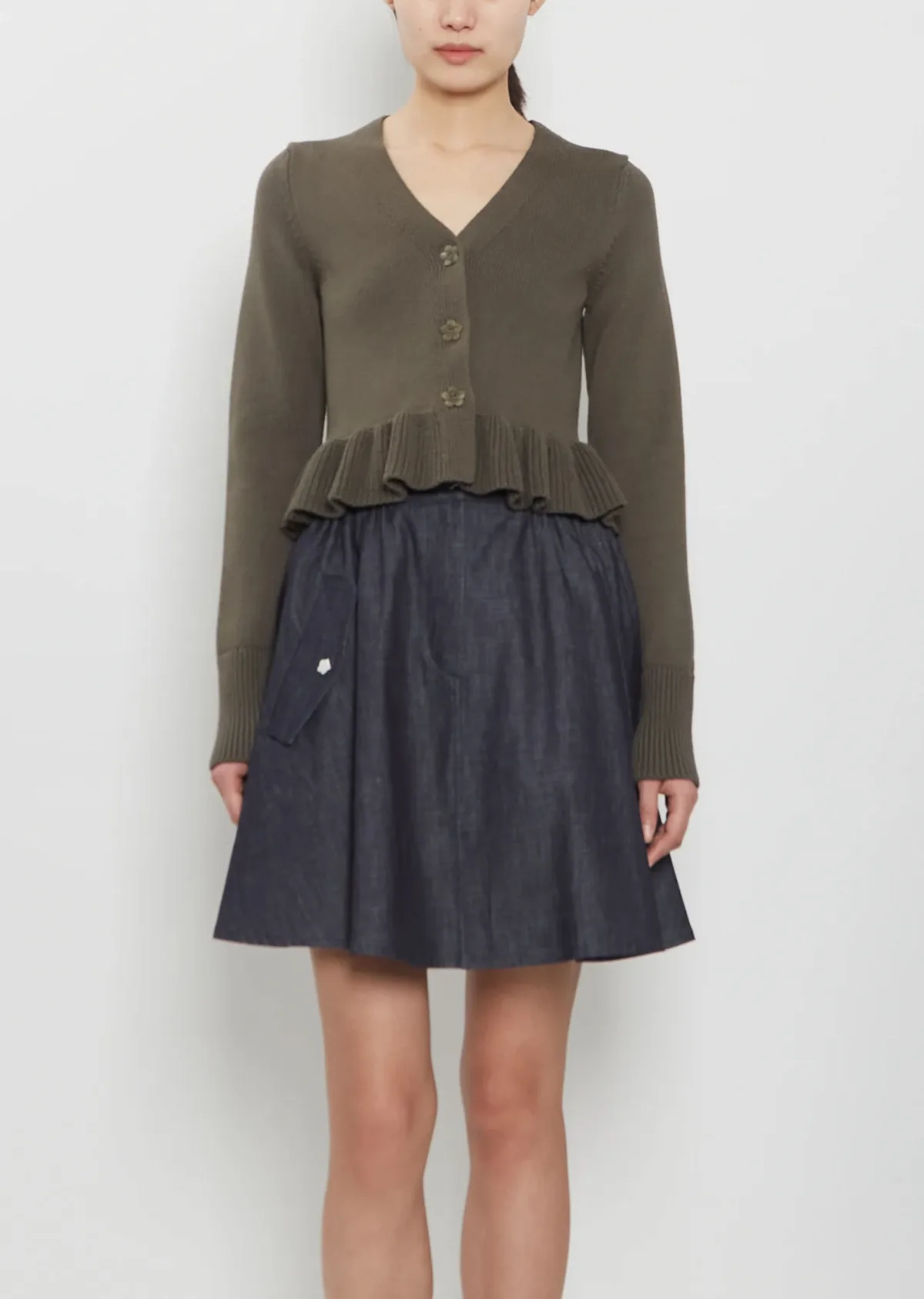Prisca Cotton Silk Cardigan by Cecilie Bahnsen