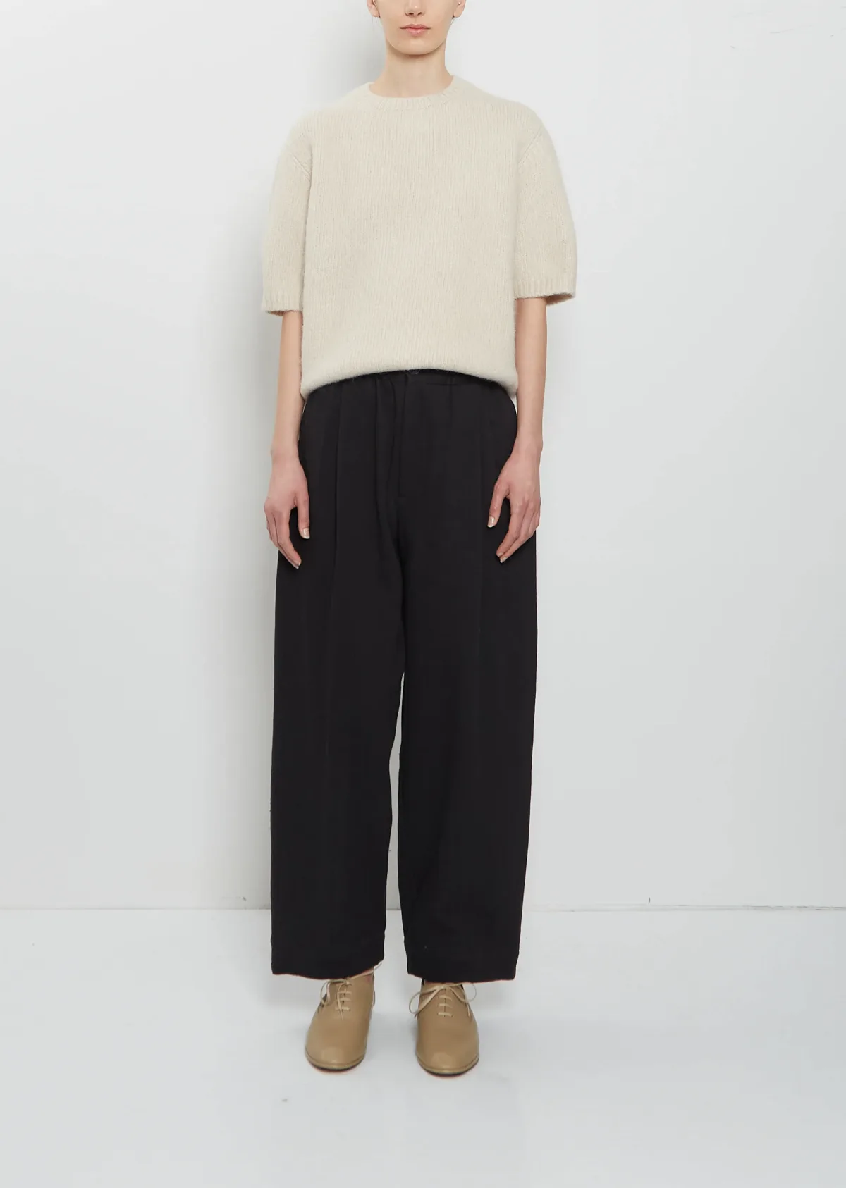 Matte Linen Cotton Pants by Lauren Manoogian