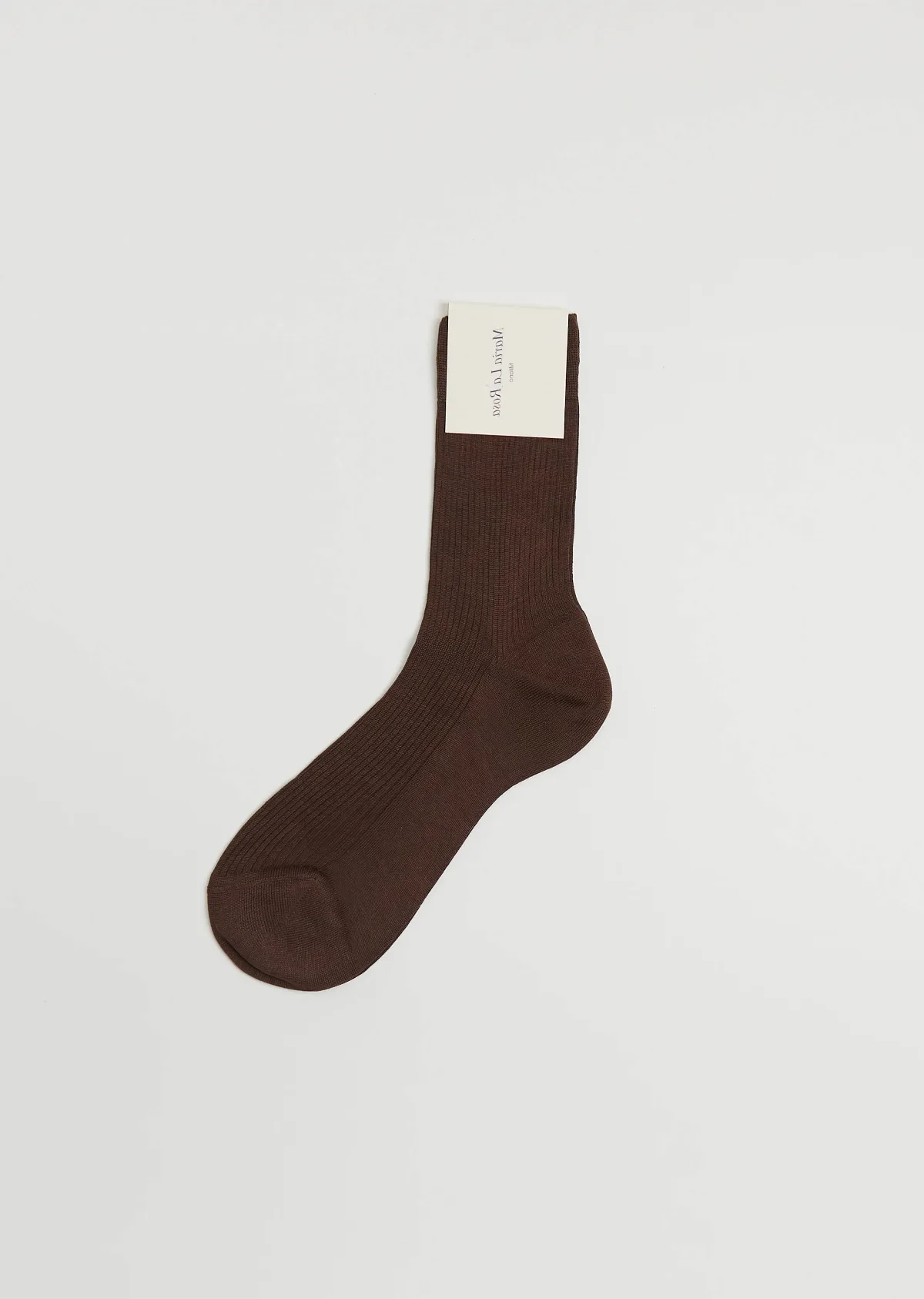 One Ribbed Silk Socks by Maria La Rosa