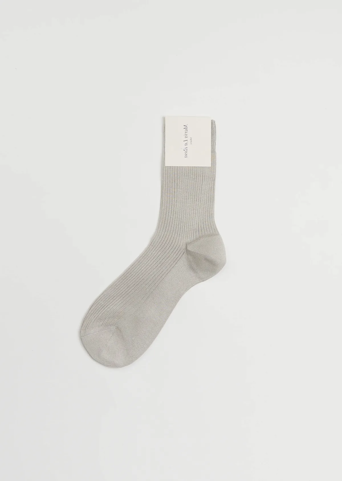 One Ribbed Silk Socks by Maria La Rosa