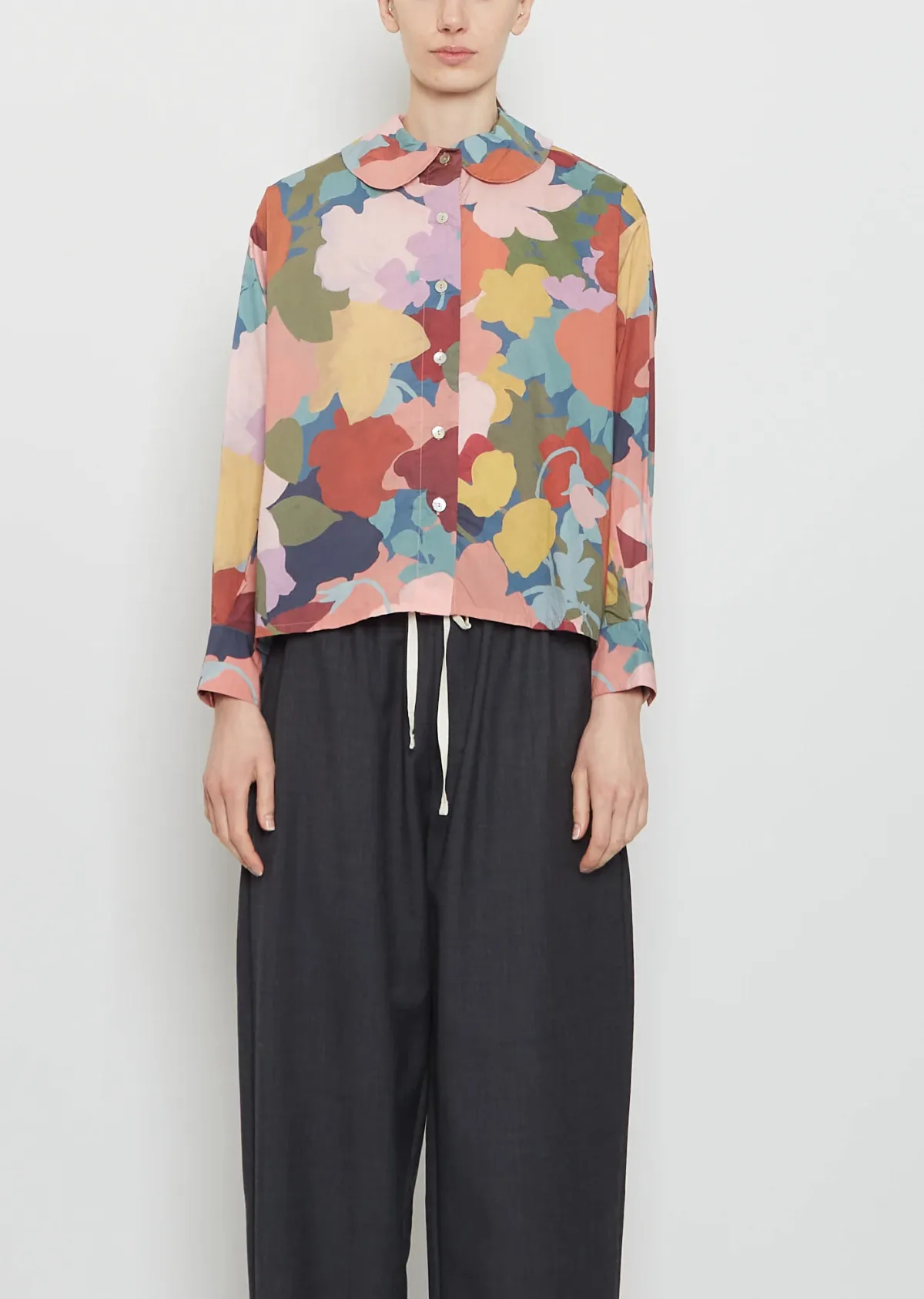 Sophia Cotton Shirt Sping Garden by Nitto