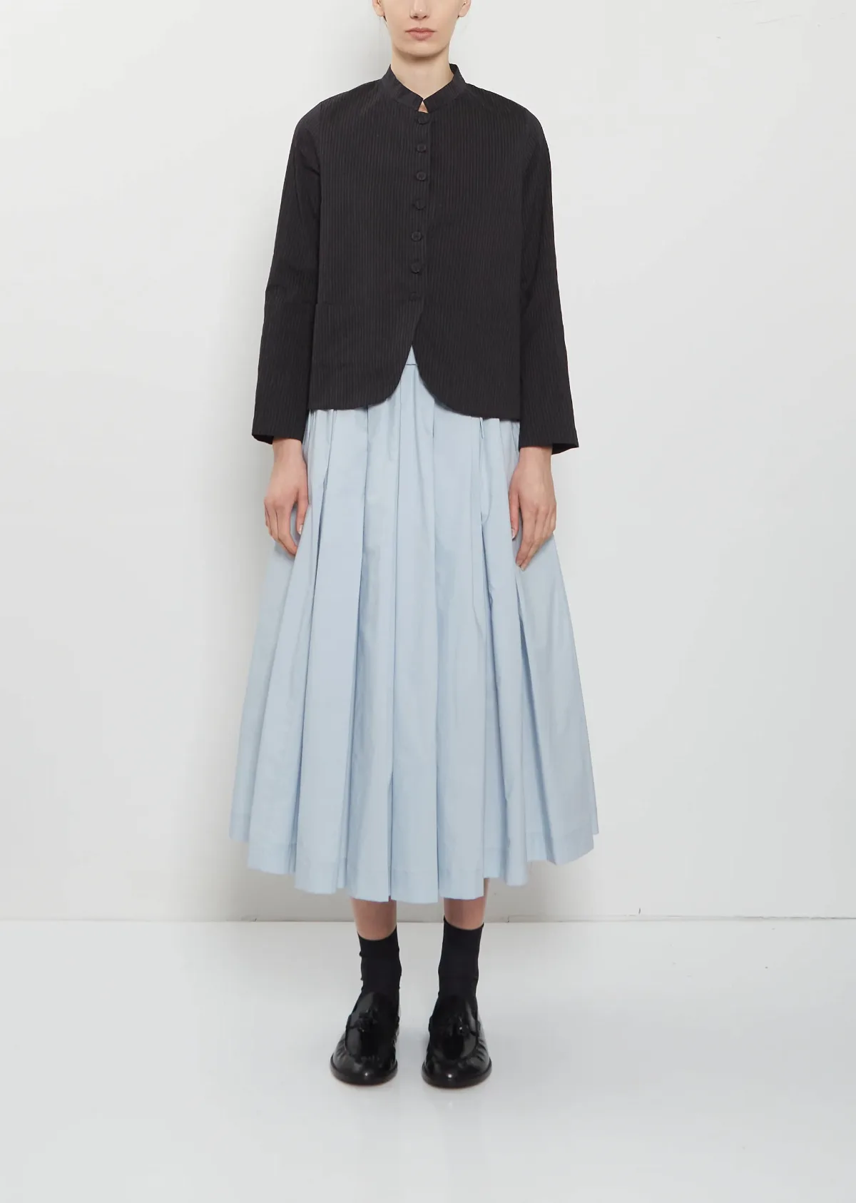 Solange Typewriter Cotton Skirt by Cole De Curiosits