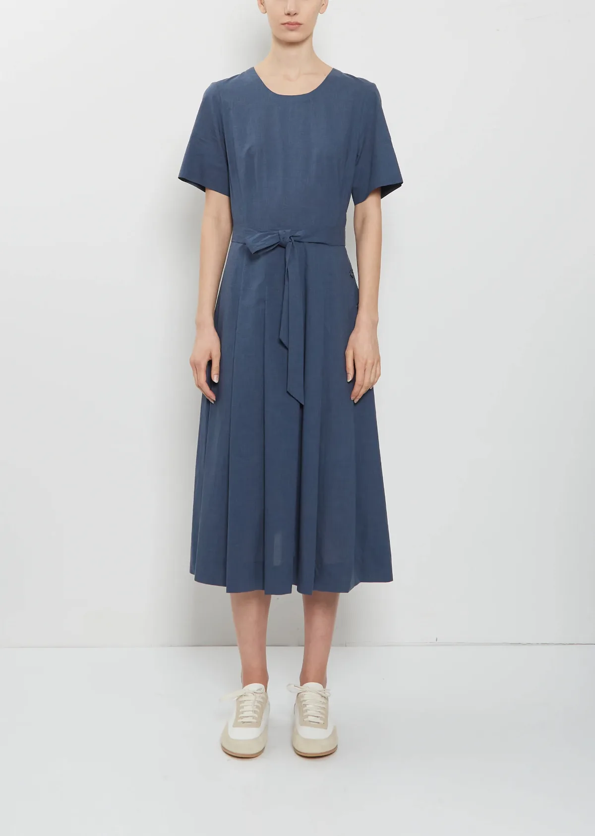 Belt Tie Cotton Dress by Margaret Howell