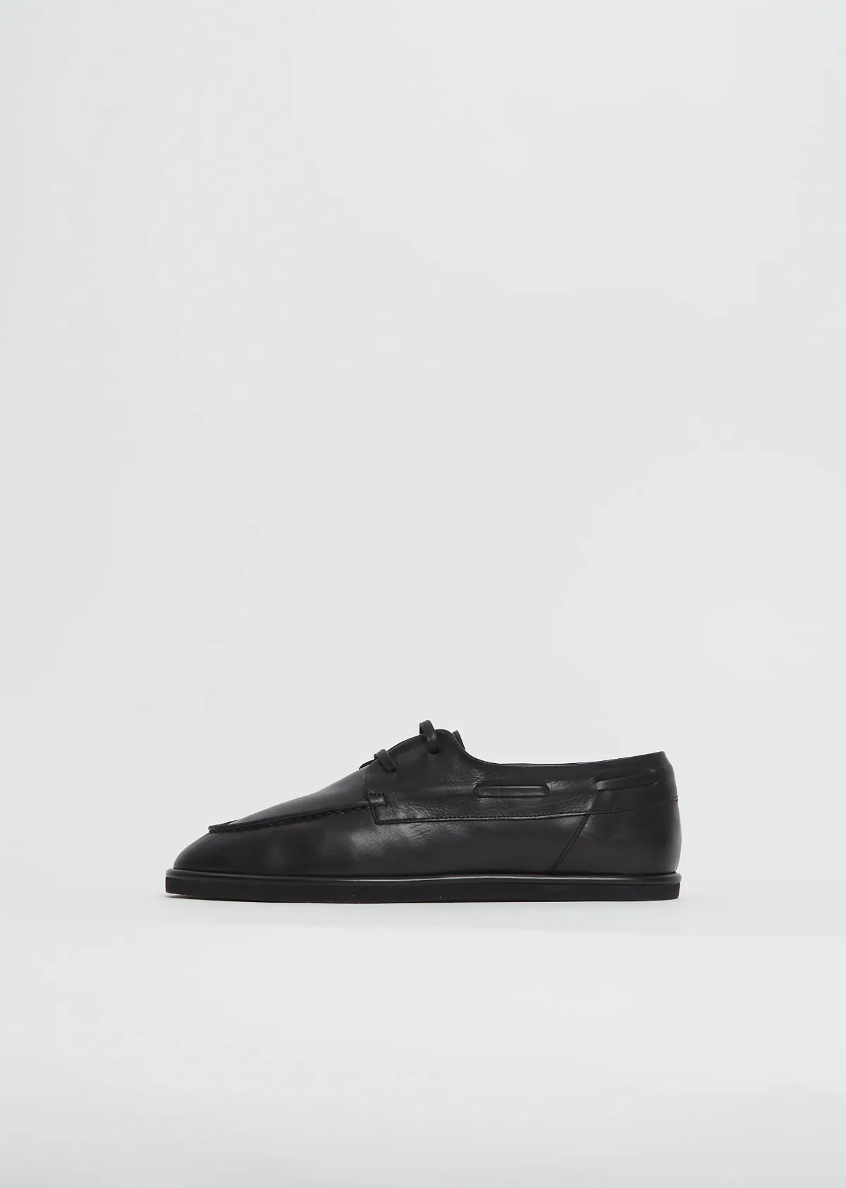 Soft Leather Deck Shoes by Auralee
