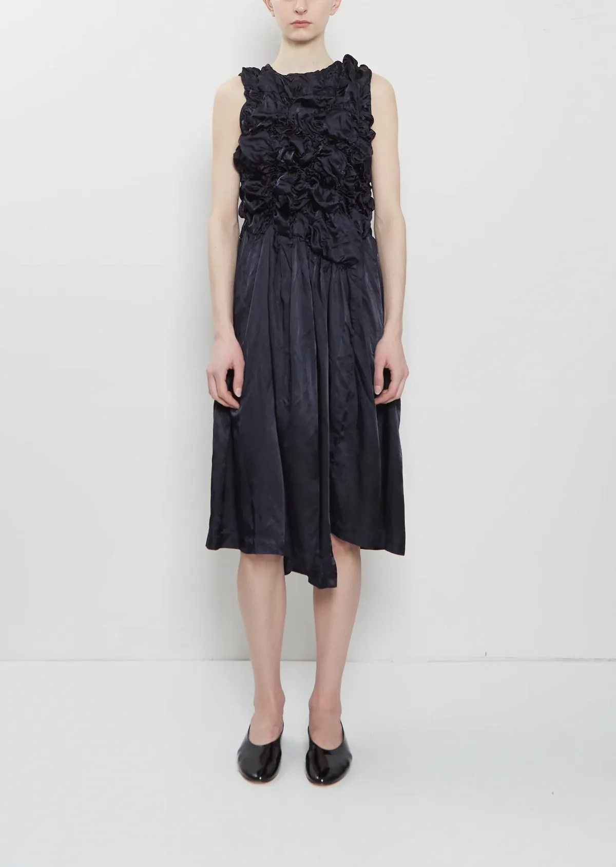 Comme Des Garçons Satin Sleeveless Dress by Comme des Garçons