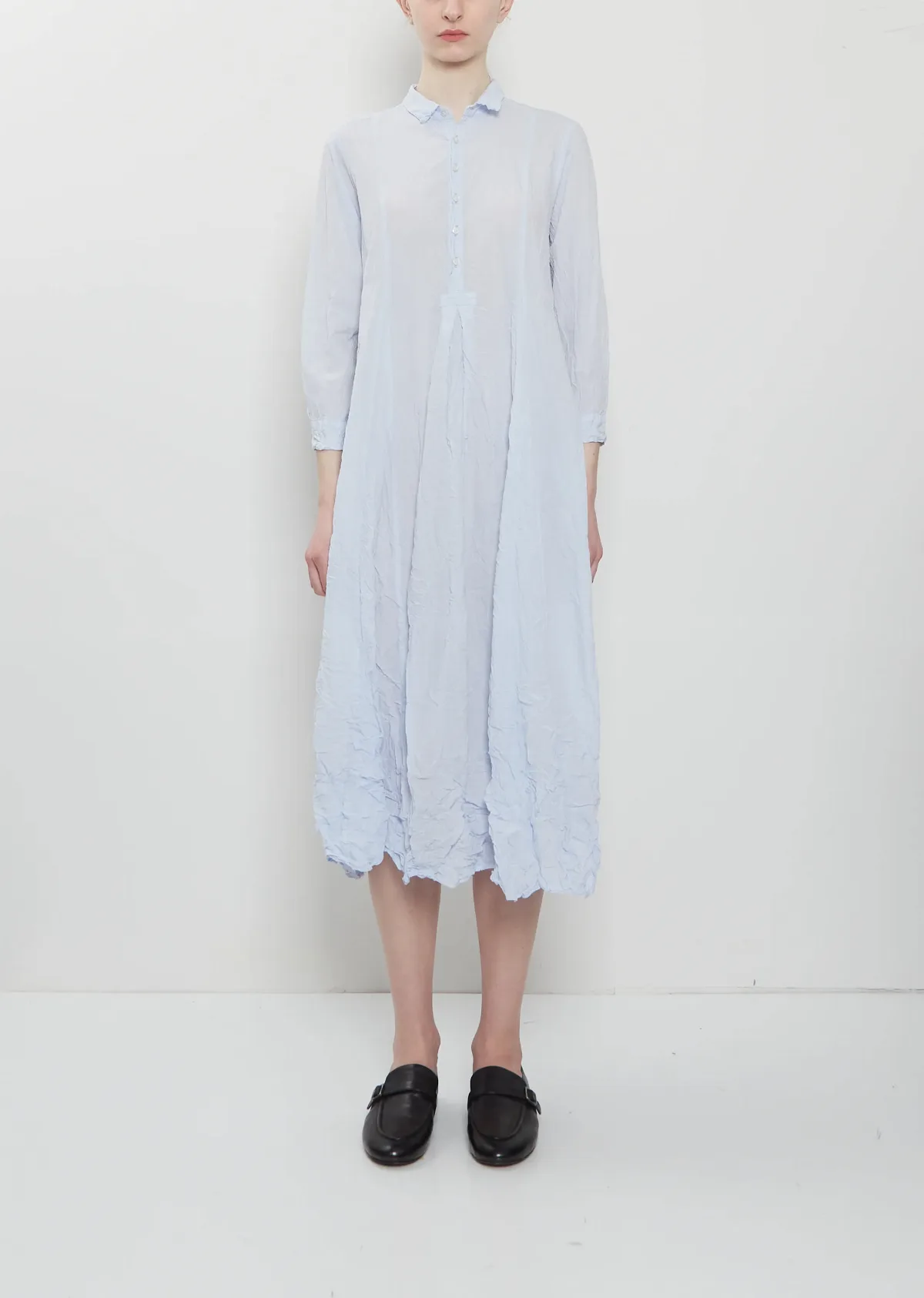 Pas De Calais Washed Cotton Crinkle Dress by Pas De Calais