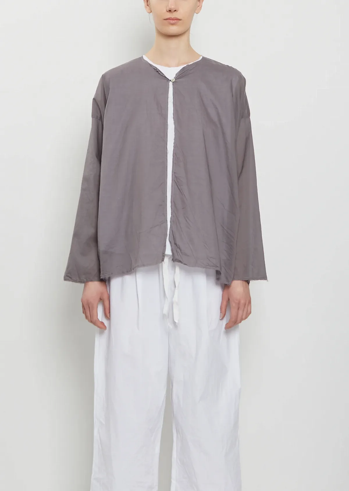 SCHA Cotton Organza Open Front Top by Scha