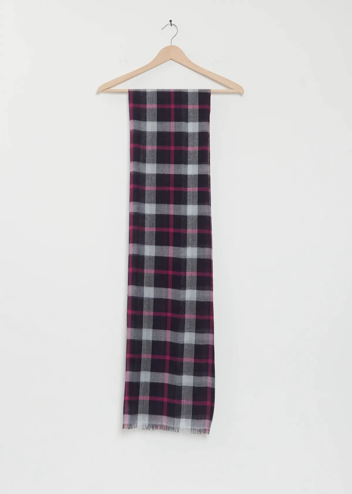 Amara Plaid Cashmere Silk Shawl by Denis Colomb