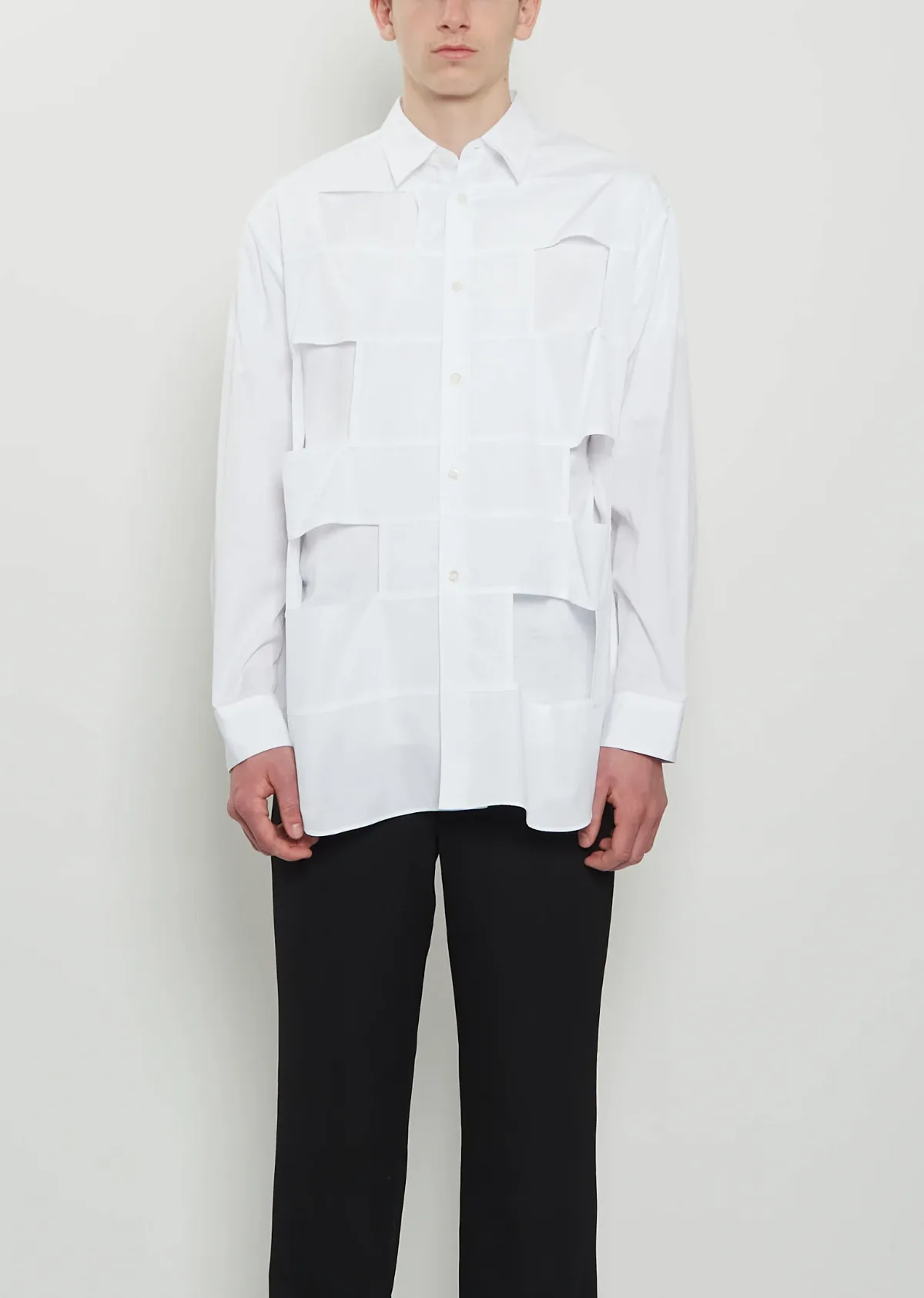Homme Plus Cotton Square Cut Out Shirt by Comme des Garçons