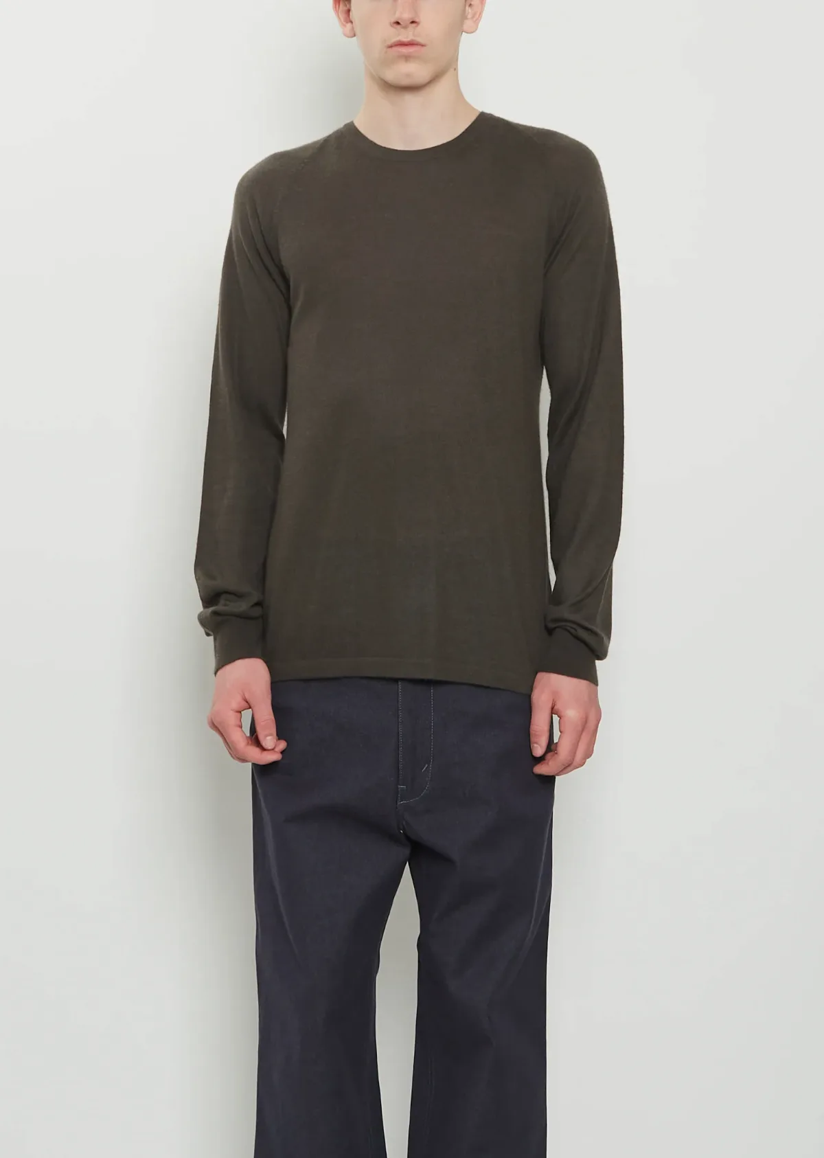 Longsleeve Raglan Cashmere T-Shirt Mono by Frenckenberger