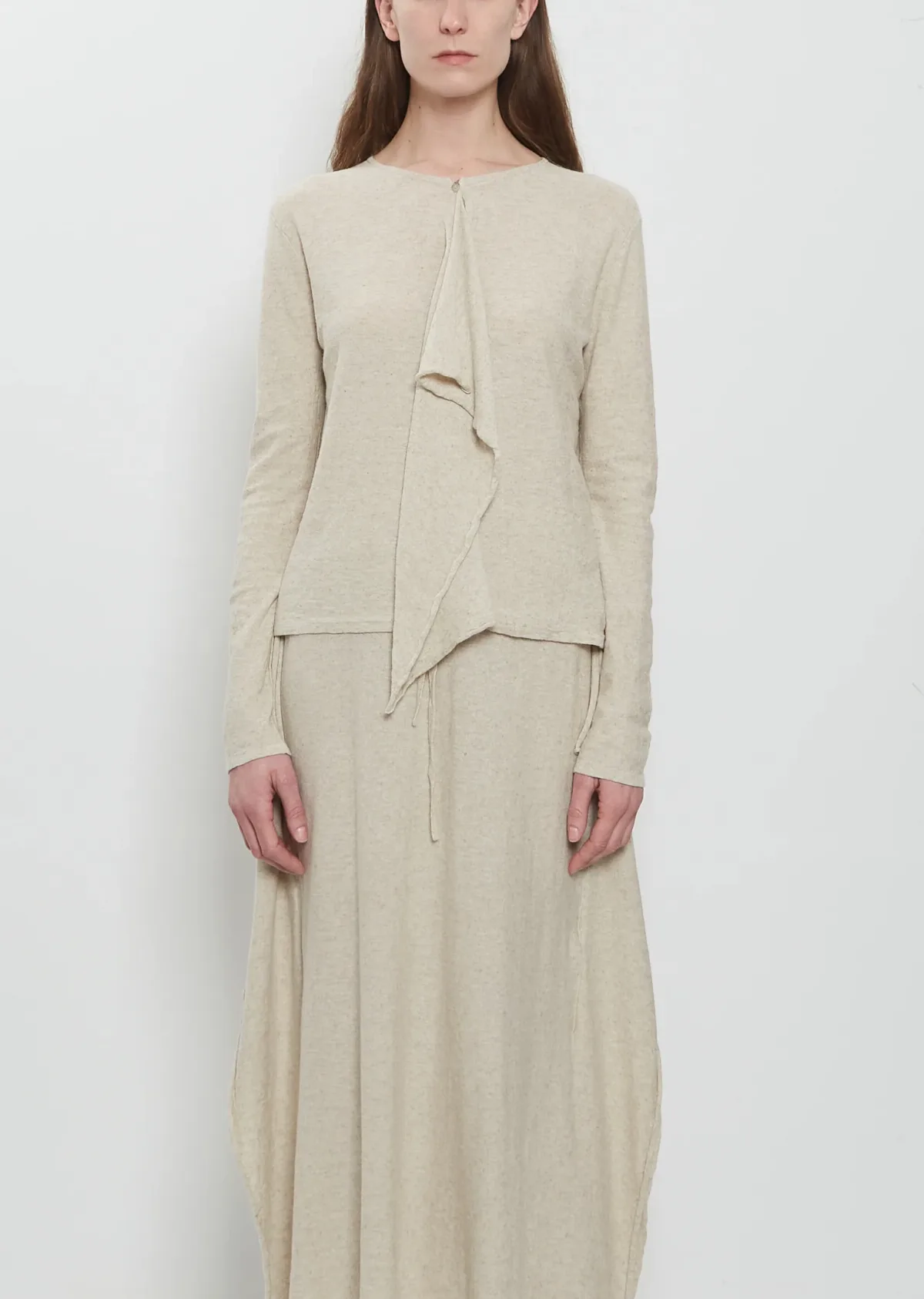 Wave Cotton Linen Cardigan by Lauren Manoogian