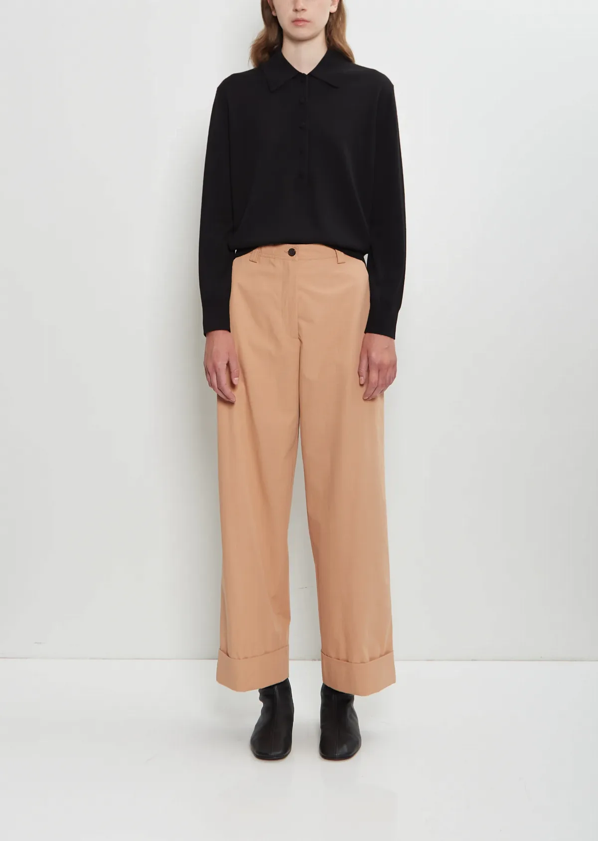 Pakora Bis Washed Cotton Pants by Dries Van Noten