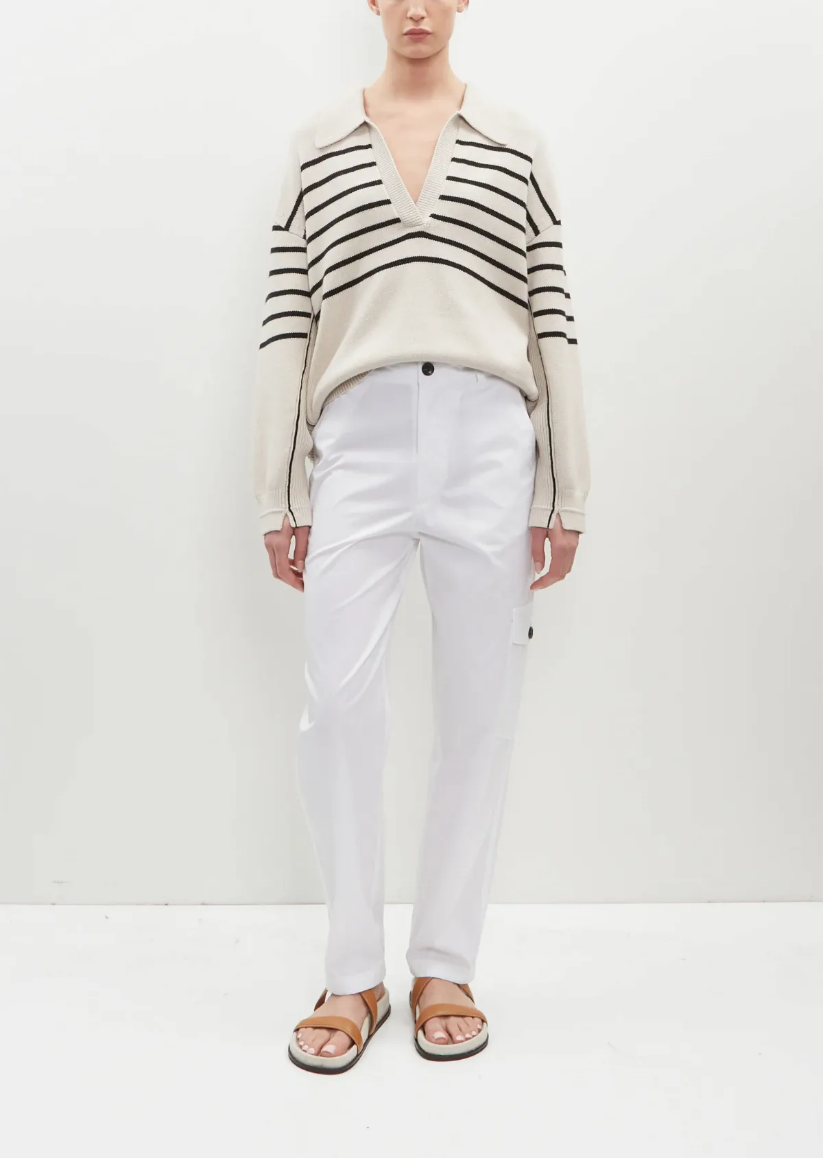 Cropped Cotton Cargo Pant by Maria Mcmanus