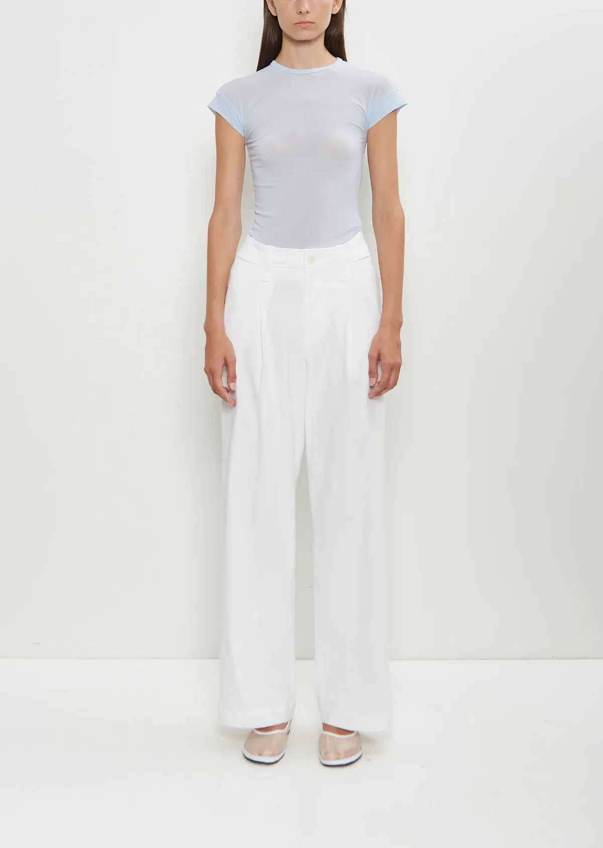 Issey Miyake Washi Paper Wide Leg Pants by Issey Miyake