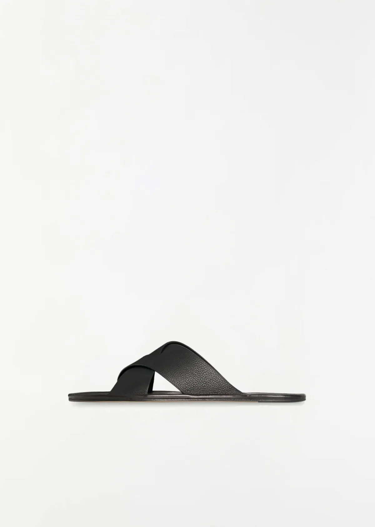 Malick Leather Cross Slides by The Row