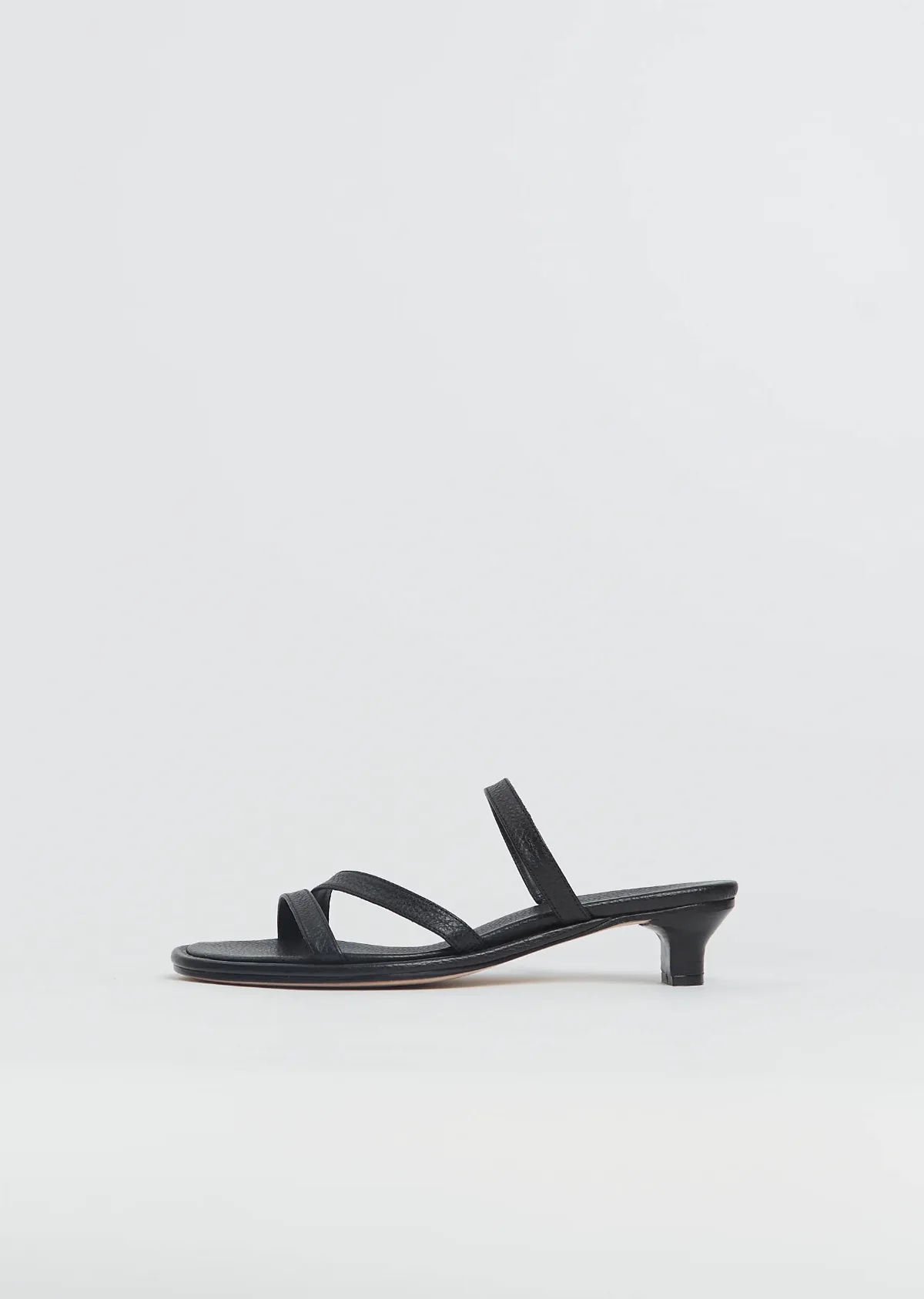 Line Leather Heel by Lauren Manoogian