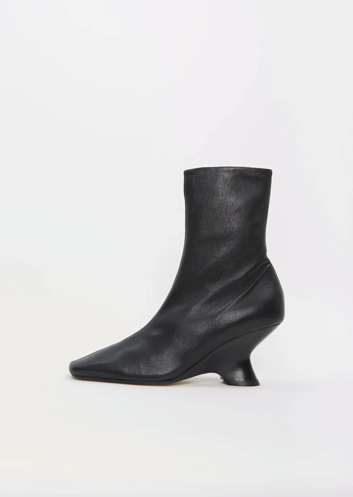 Dries Van Noten Heeled Leather Ankle Boot by Dries Van Noten