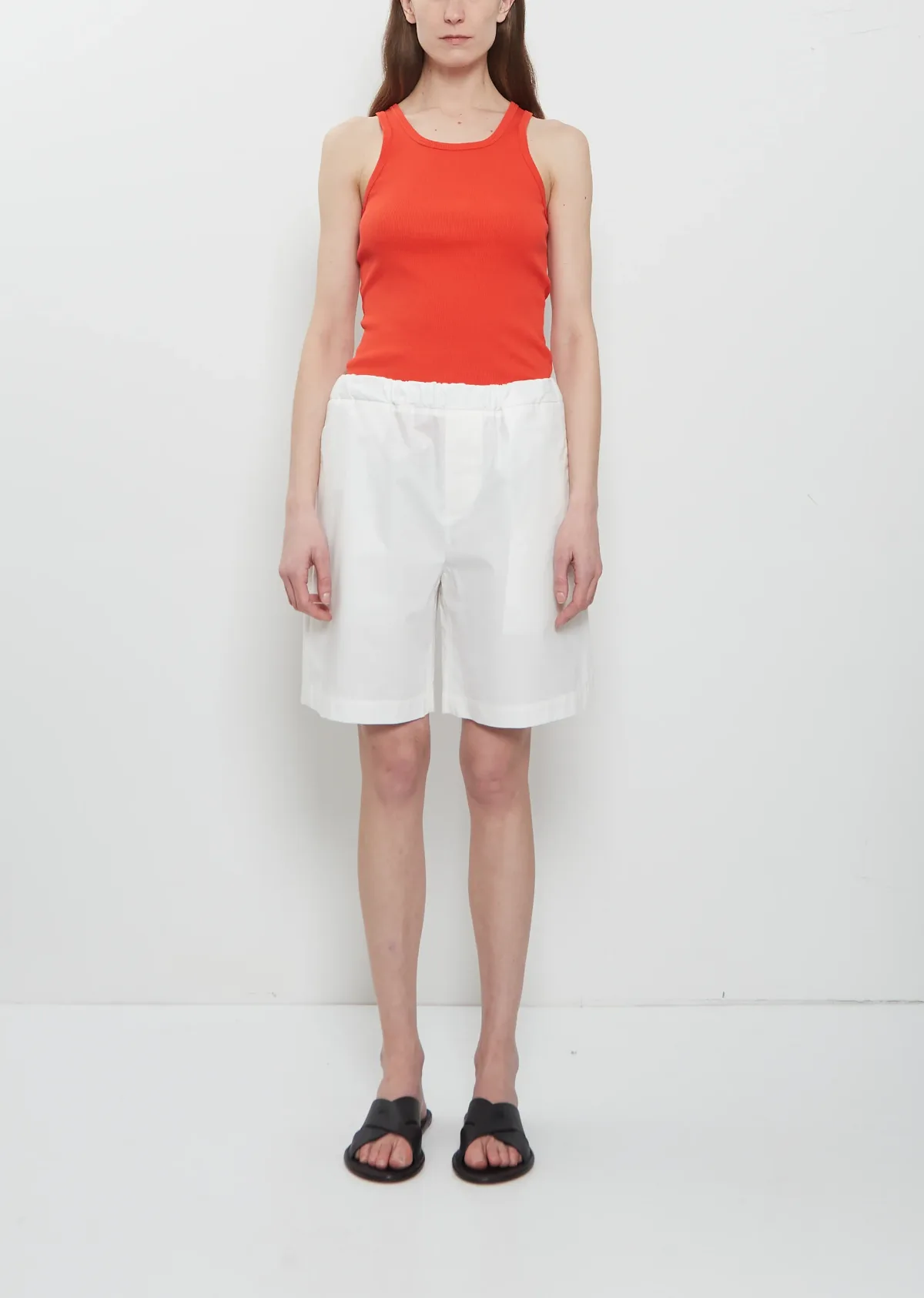 Meta Campania Collective Ed Unlined Cotton Drawstring Shorts by Meta Campania Collective