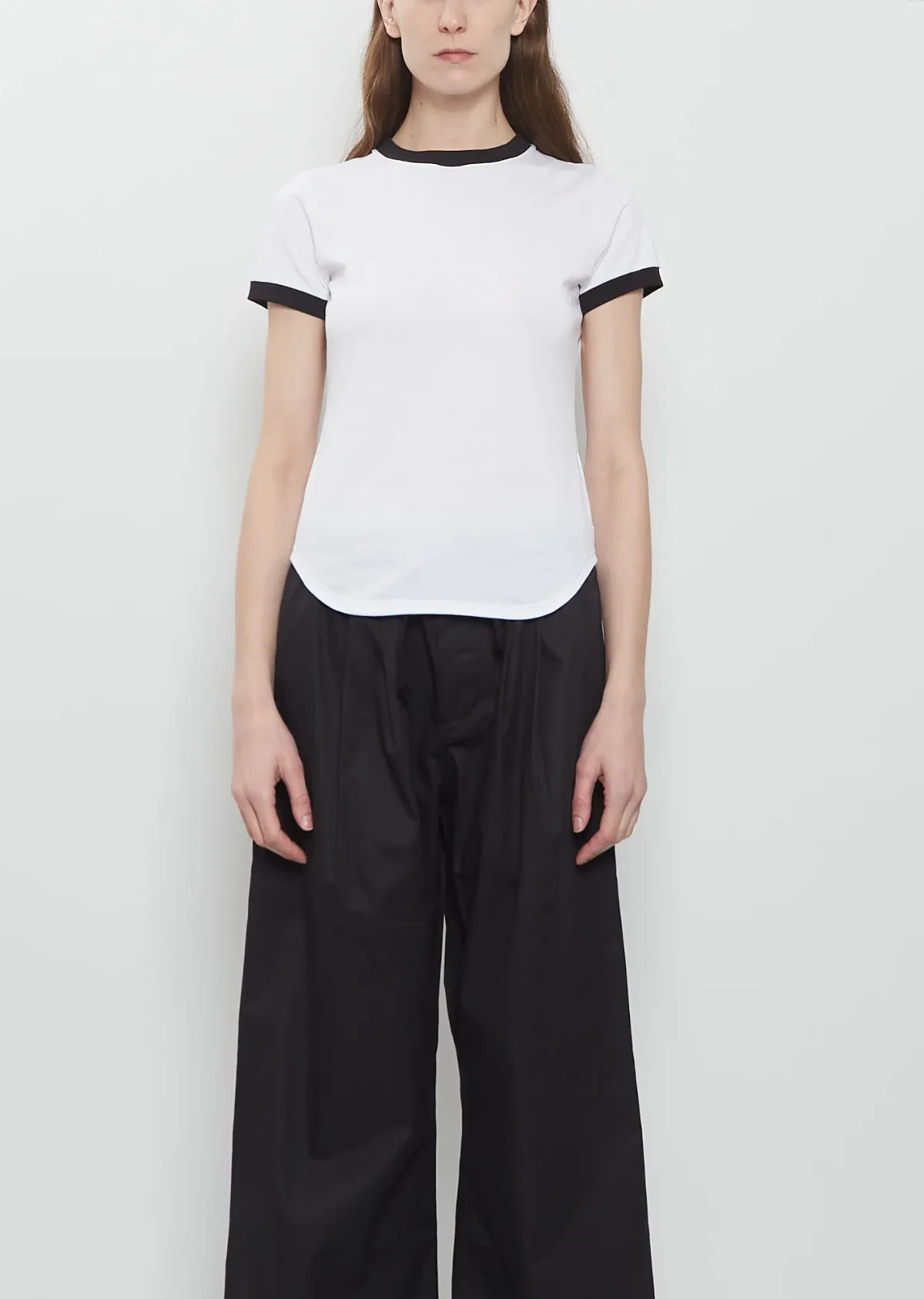 Meta Campania Collective Lucy Curved Hem Fitted T Shirt