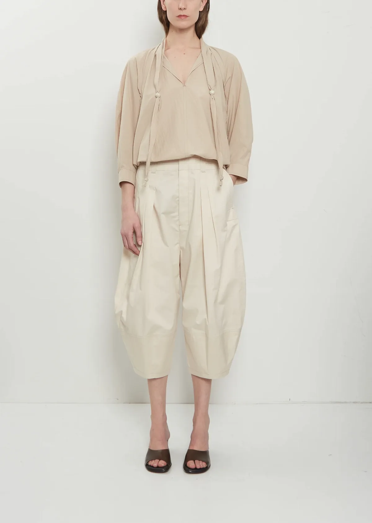 Lemaire Cropped Bermuda Pants by Lemaire