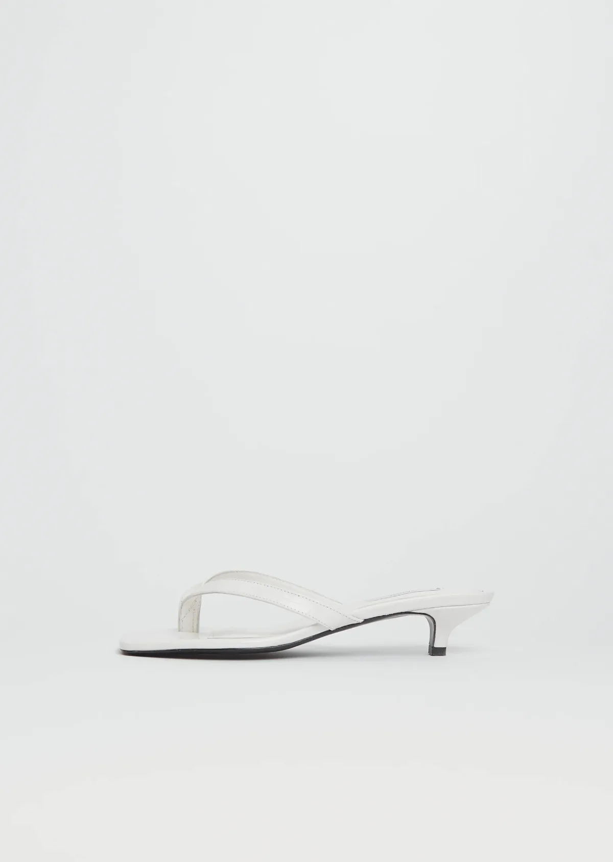 Croco-Embossed Heeled Sandal
