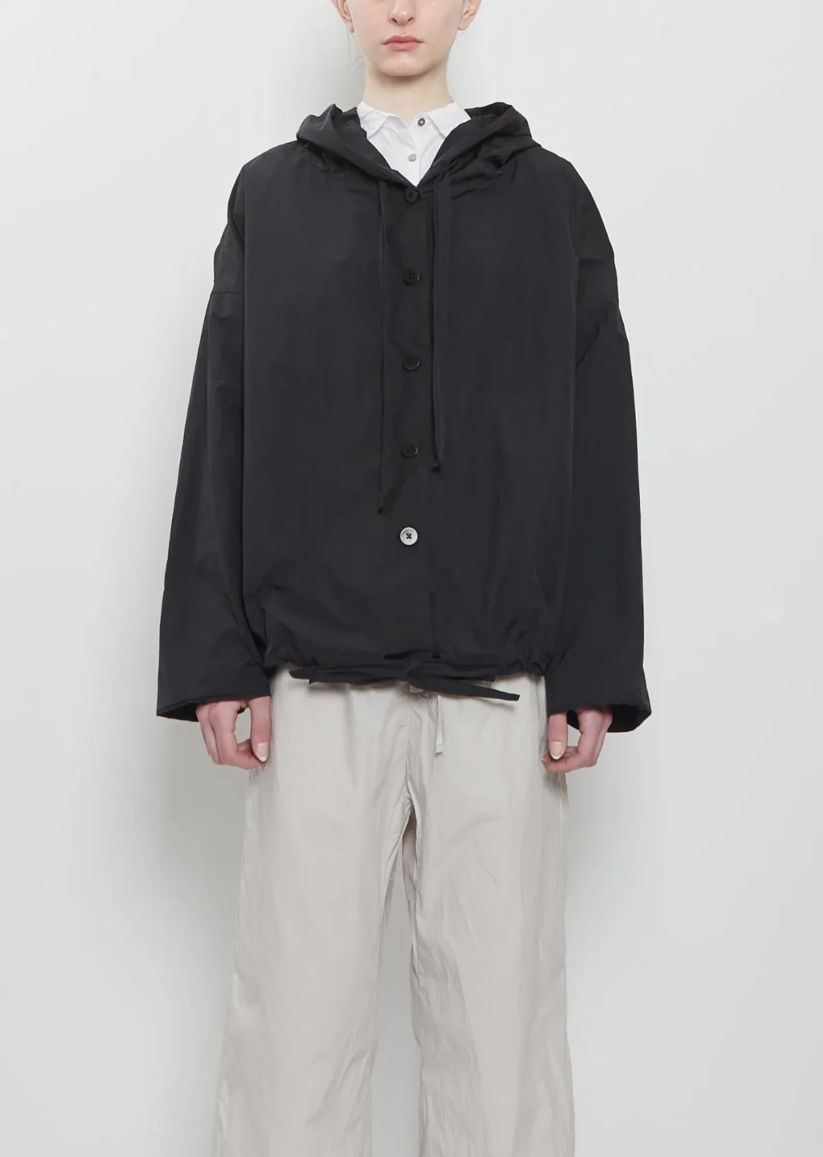 Technical Taffeta Hooded Jacket by Album Di Famiglia