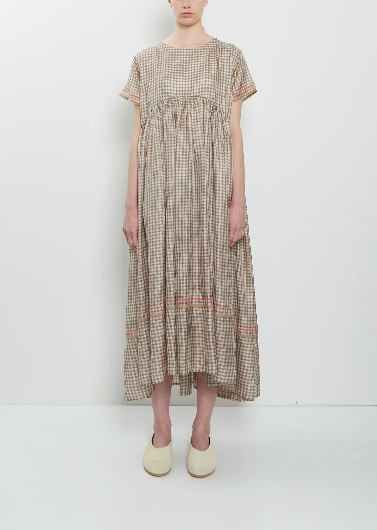 Around Garden Silk Dress by Aodress