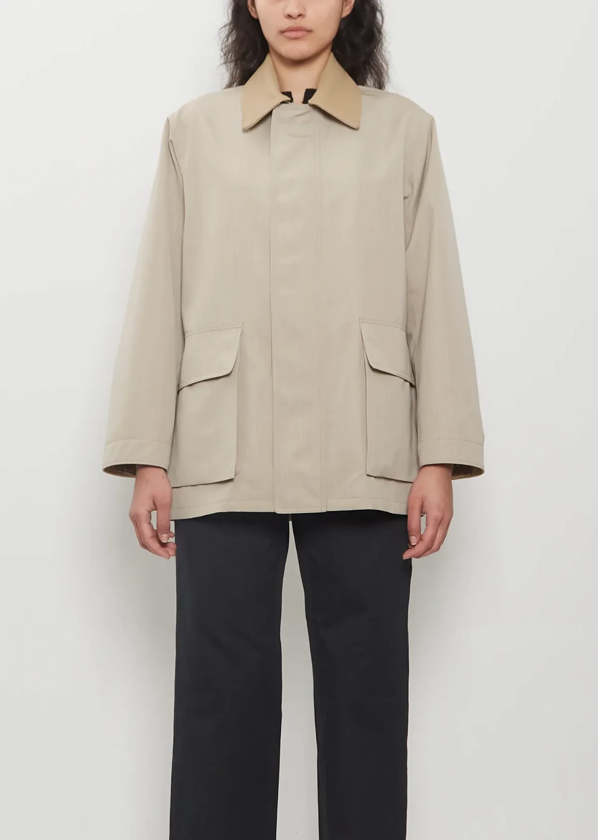 Wool Max Canvas Blouson by Auralee