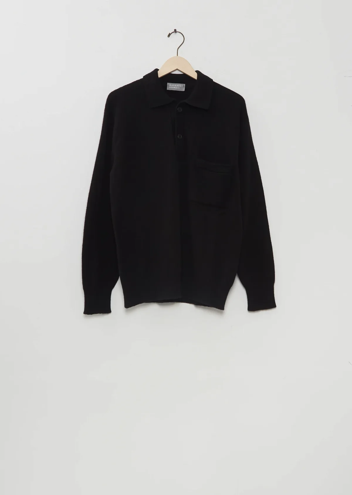 Seamless Pocket Polo Wool Cashmere Shirt by Margaret Howell Men