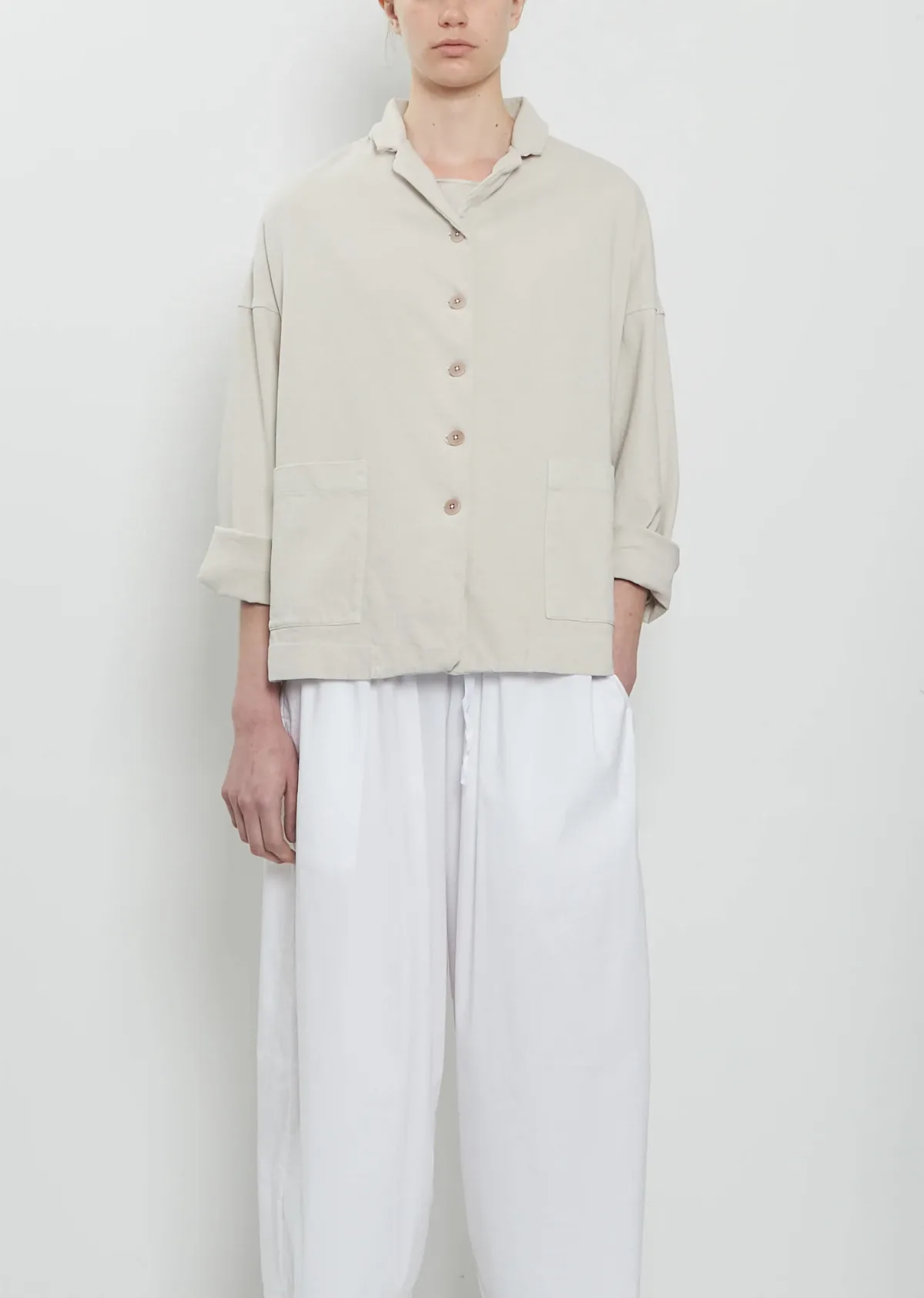 Heavy Cotton Loose Blazer Jacket by Album Di Famiglia