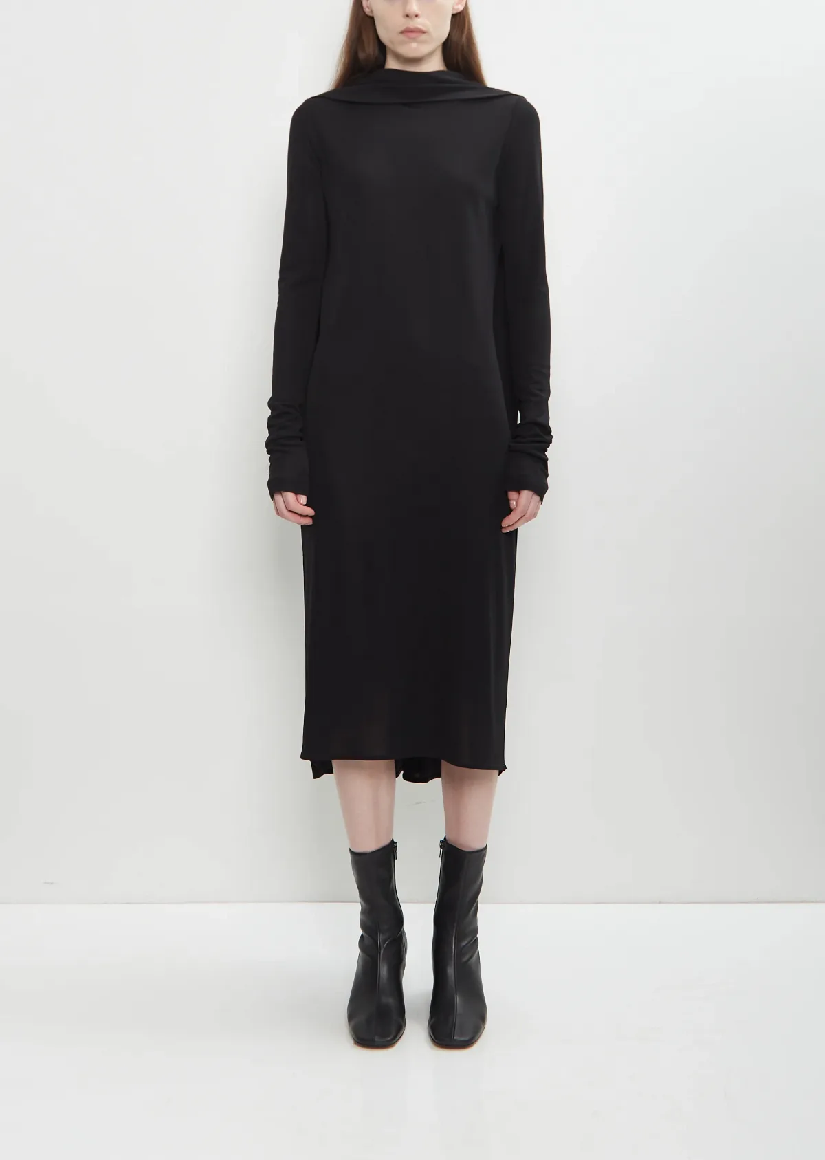 Viscose Jersey Cocoon Cape Dress by Totême
