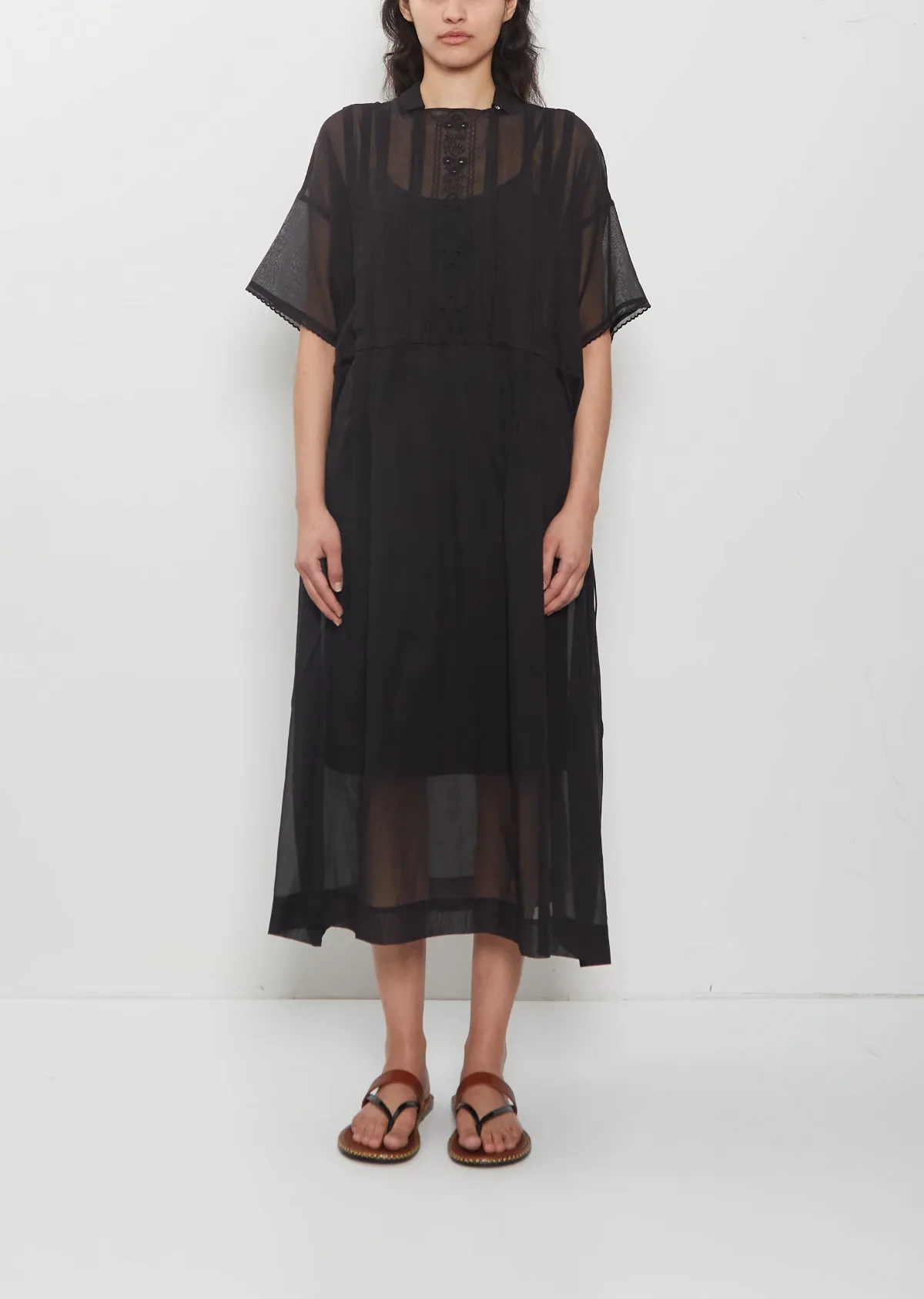 Embroidered Cotton Lawn Dress by Antipast