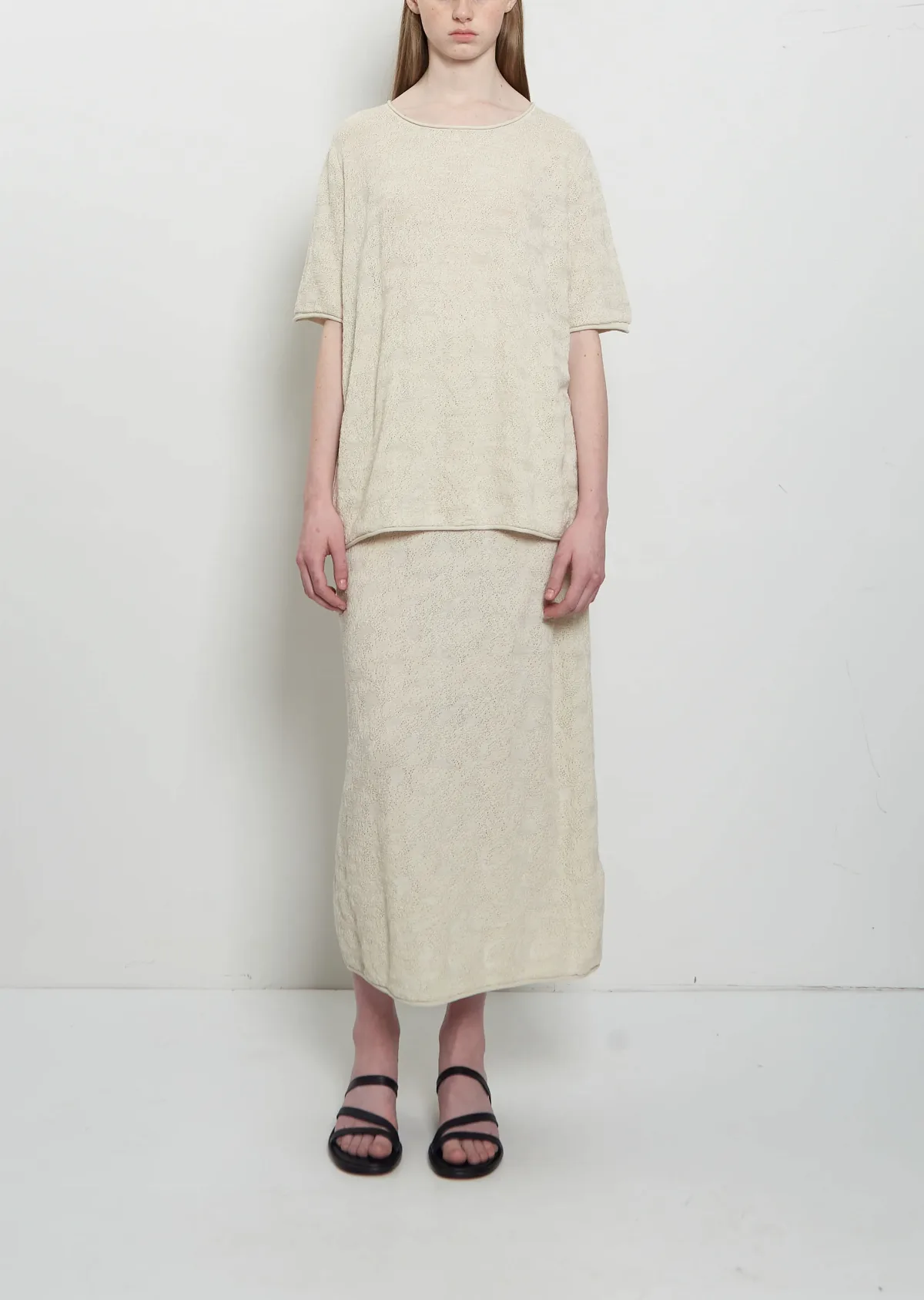 Terra Pima Cotton Knit Skirt by Lauren Manoogian