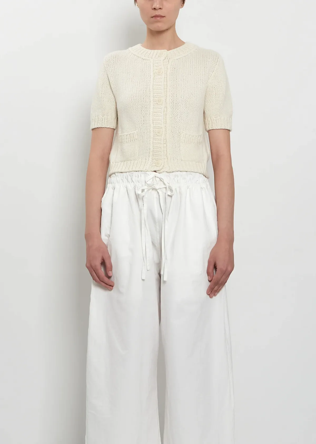 Luca Short Sleeve Cashmere Cardigan