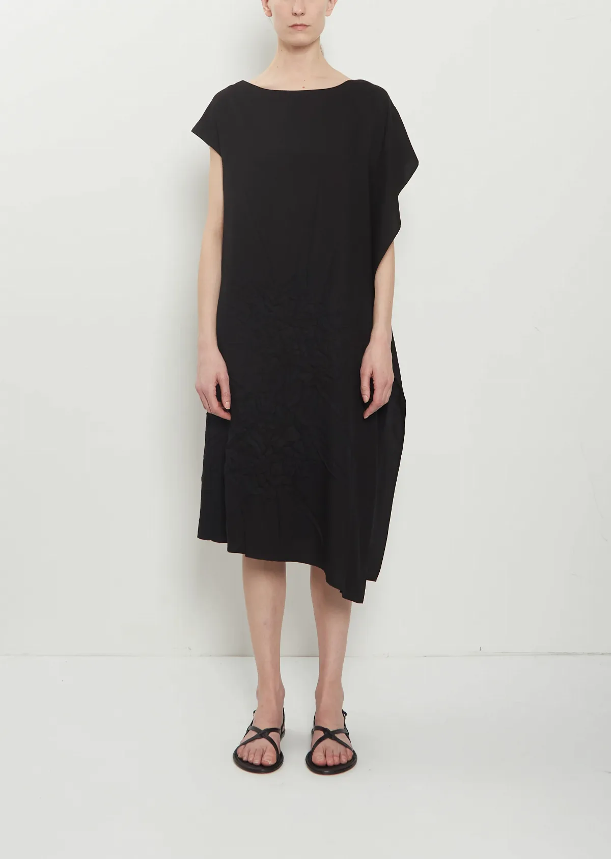 Side Gusset Cotton Dress by Yohji Yamamoto