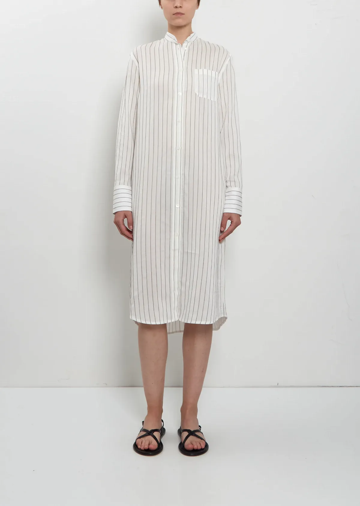 Cotton Silk Summer Tunic Dress by Totême