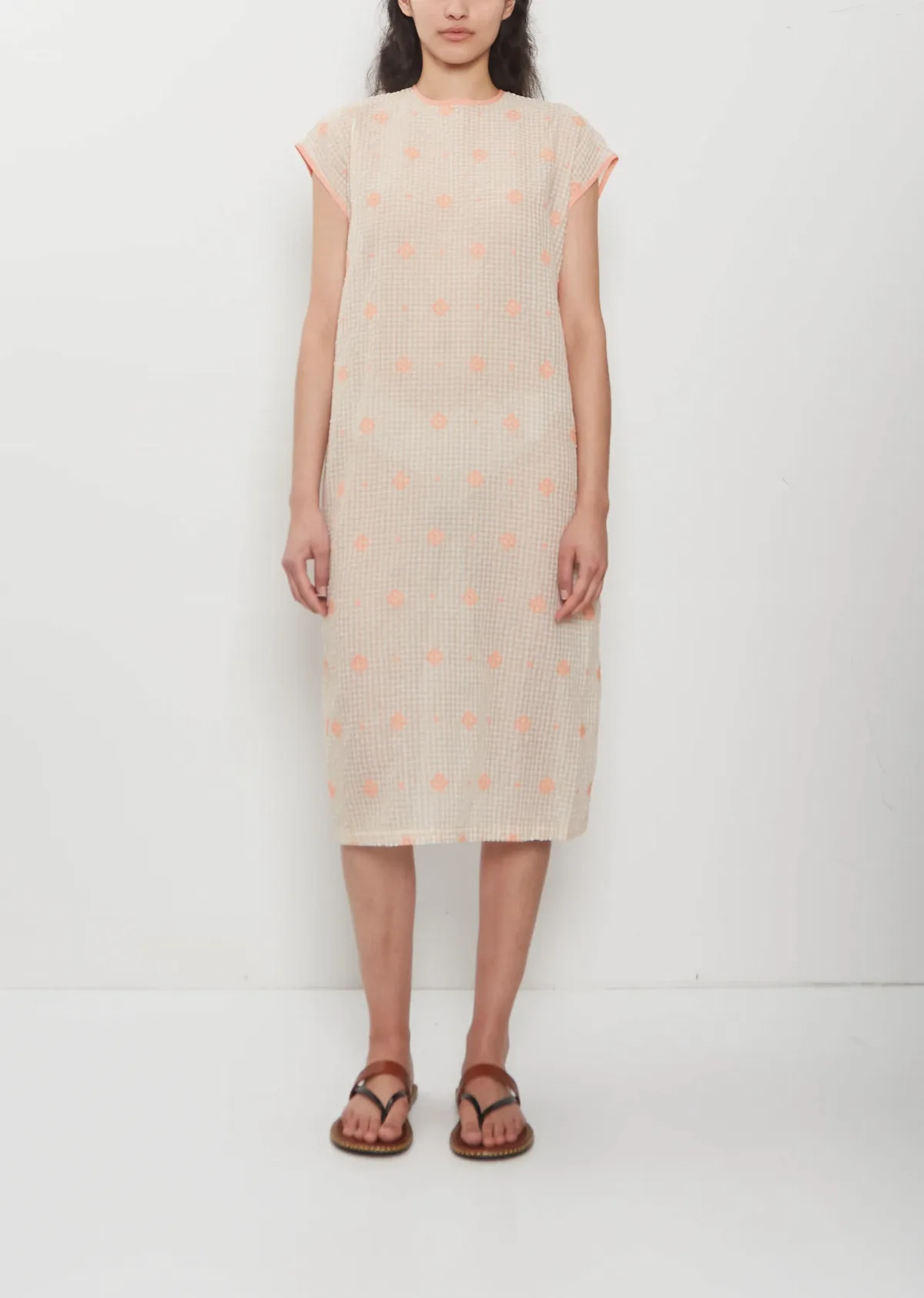Embroidery Cotton Blend Tunic Dress by Antipast
