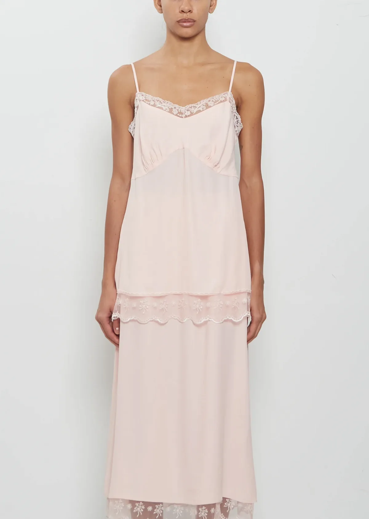 Lace Trim Negligee Cami by Simone Rocha