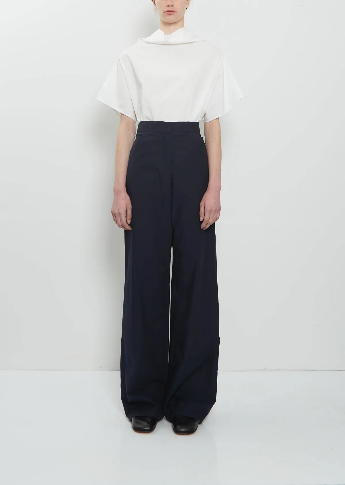 Cotton Popeline Full Pants by Duan