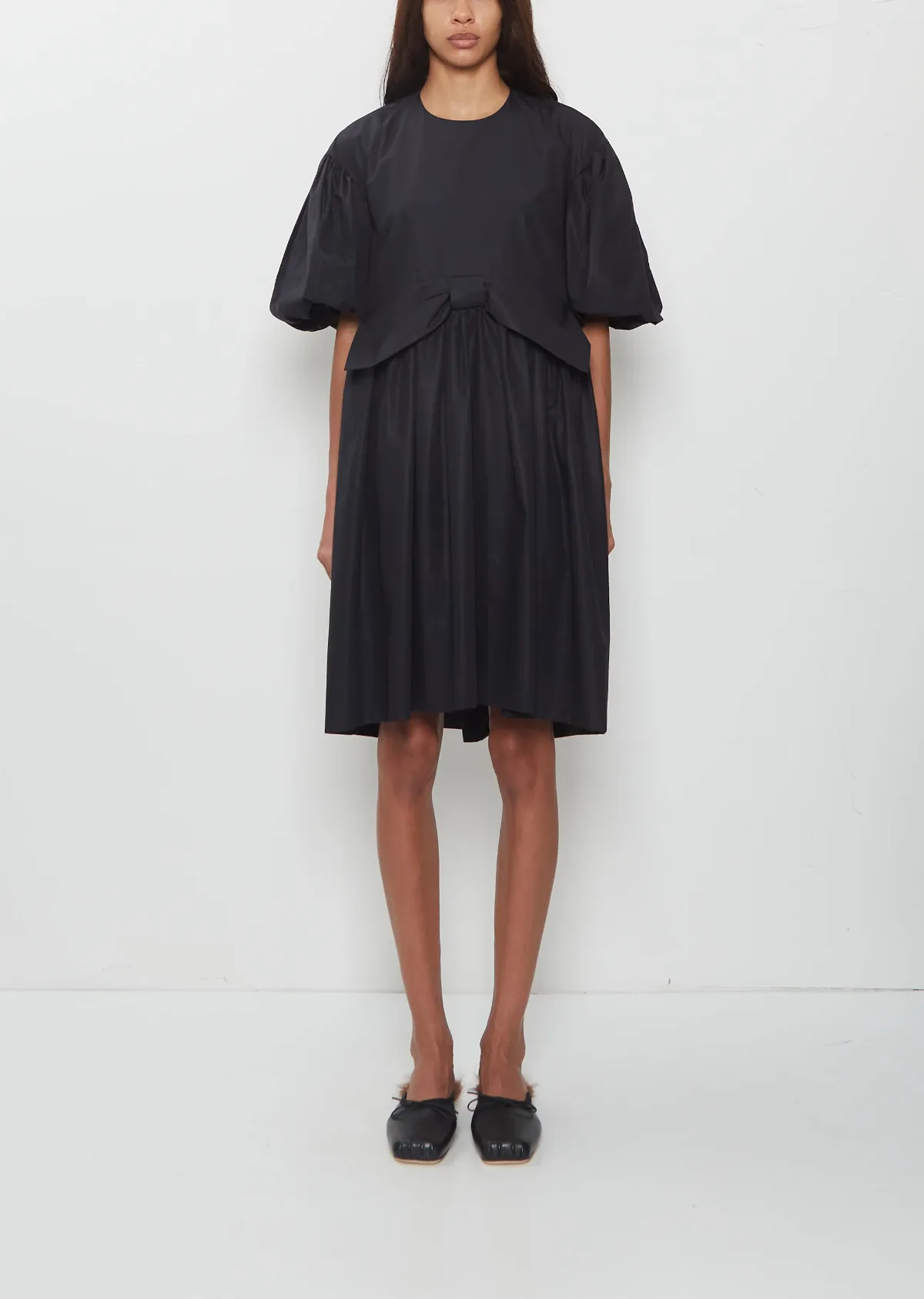 Mini Puff Sleeve Bow Dress by Simone Rocha