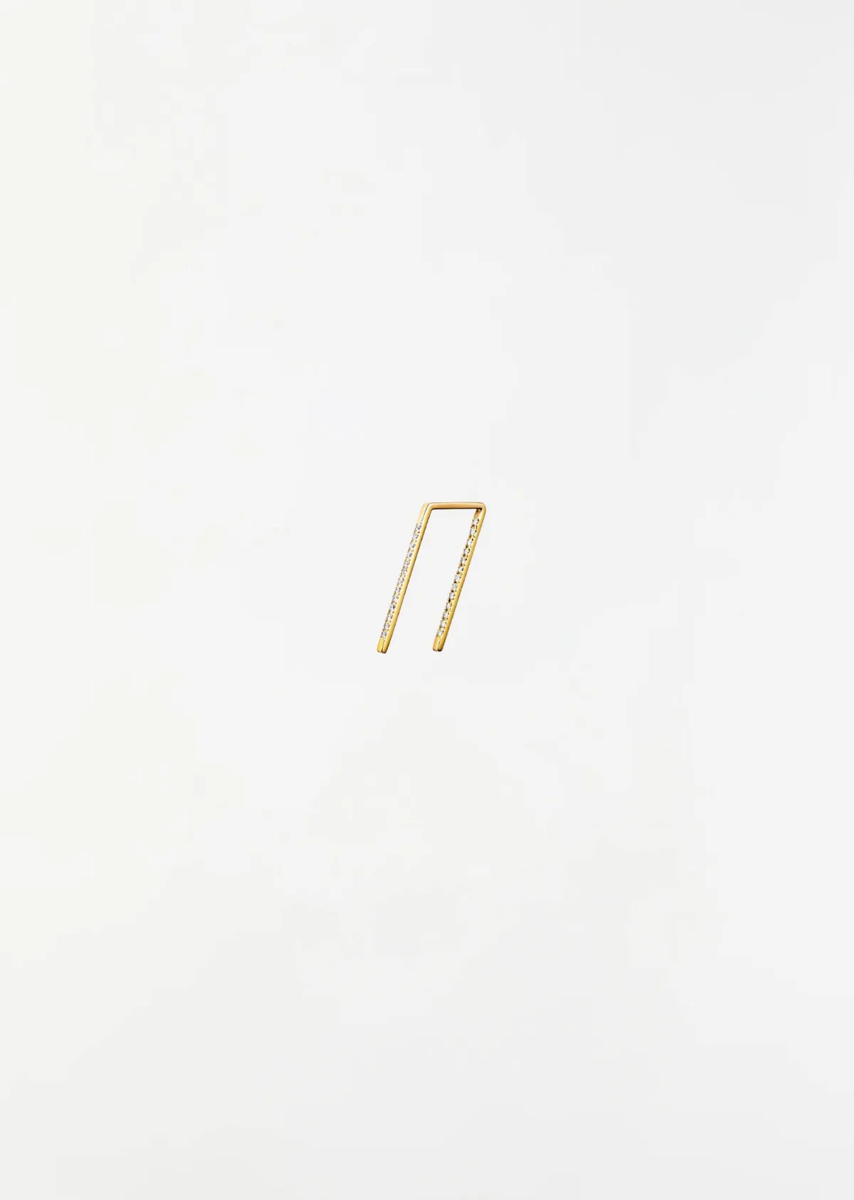 Diamond Post Earring 0202 18K Yellow Gold by Shihara