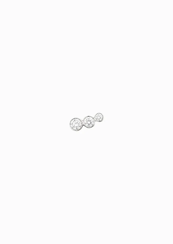 Croissant Trois Blanc Left 18k White Gold by Sophie Bille Brahe