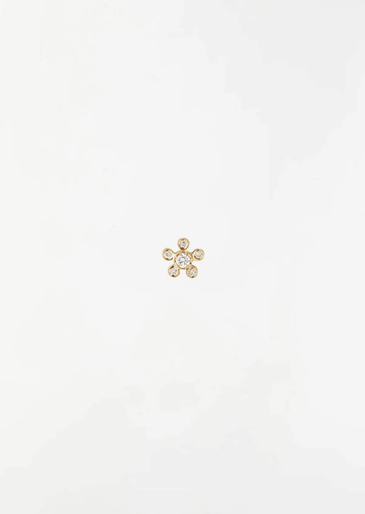 Petit Soleil De Fleur Earring, Single 18K Yellow Gold by Sophie Bille Brahe